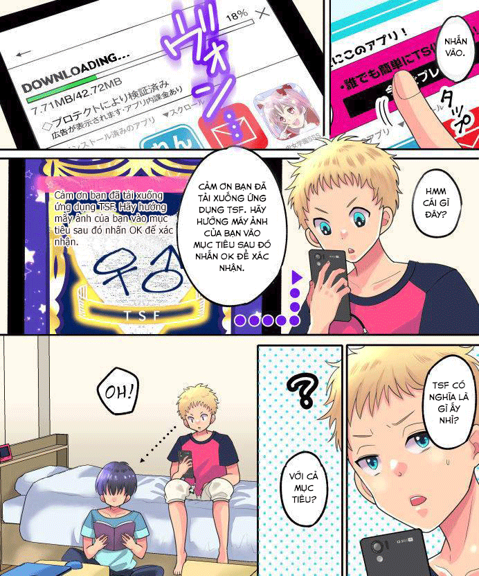 HentaiVN.net - Ảnh 3 - Trả đũa bằng ứng dụng TSF! [TSF App Revenge!] - Oneshot