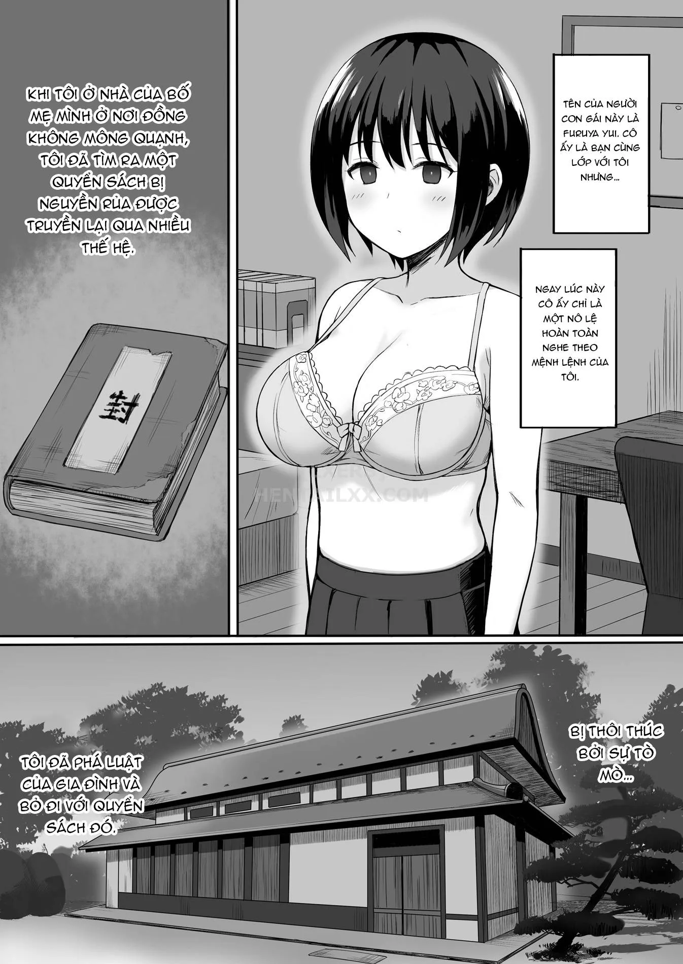 HentaiVN.net - Ảnh 4 - Fukujuu No Noroi De Classmate O Onaho-Ka Suru Hanashi [The Story of Turning Your Classmate into an Onahole through a Curse of Obedience] - Chap 1
