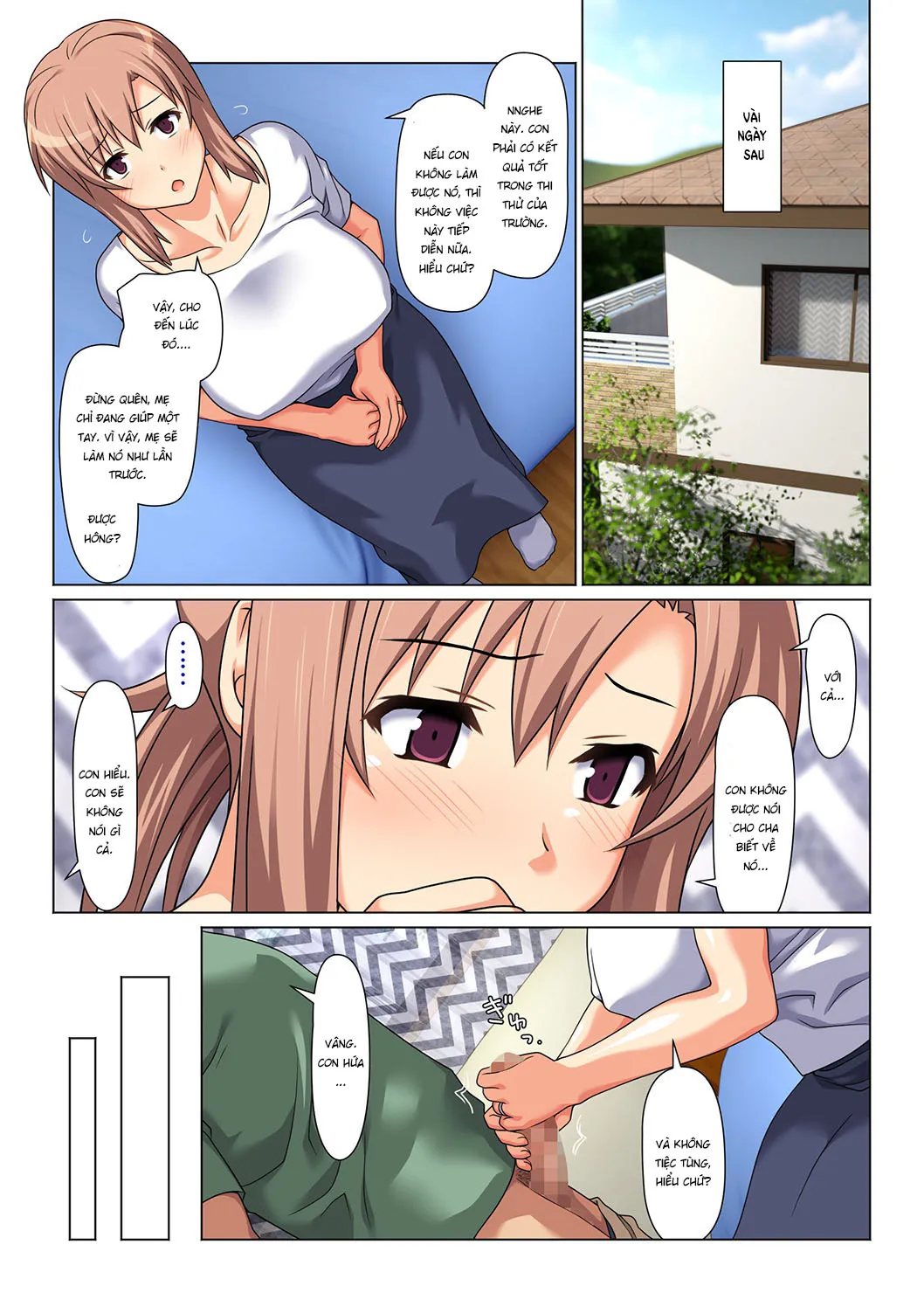 HentaiVN.net - Ảnh 13 - Điều kiện để được mây mưa với mẹ [Mom Will Put Out Everyday] - Chap 1