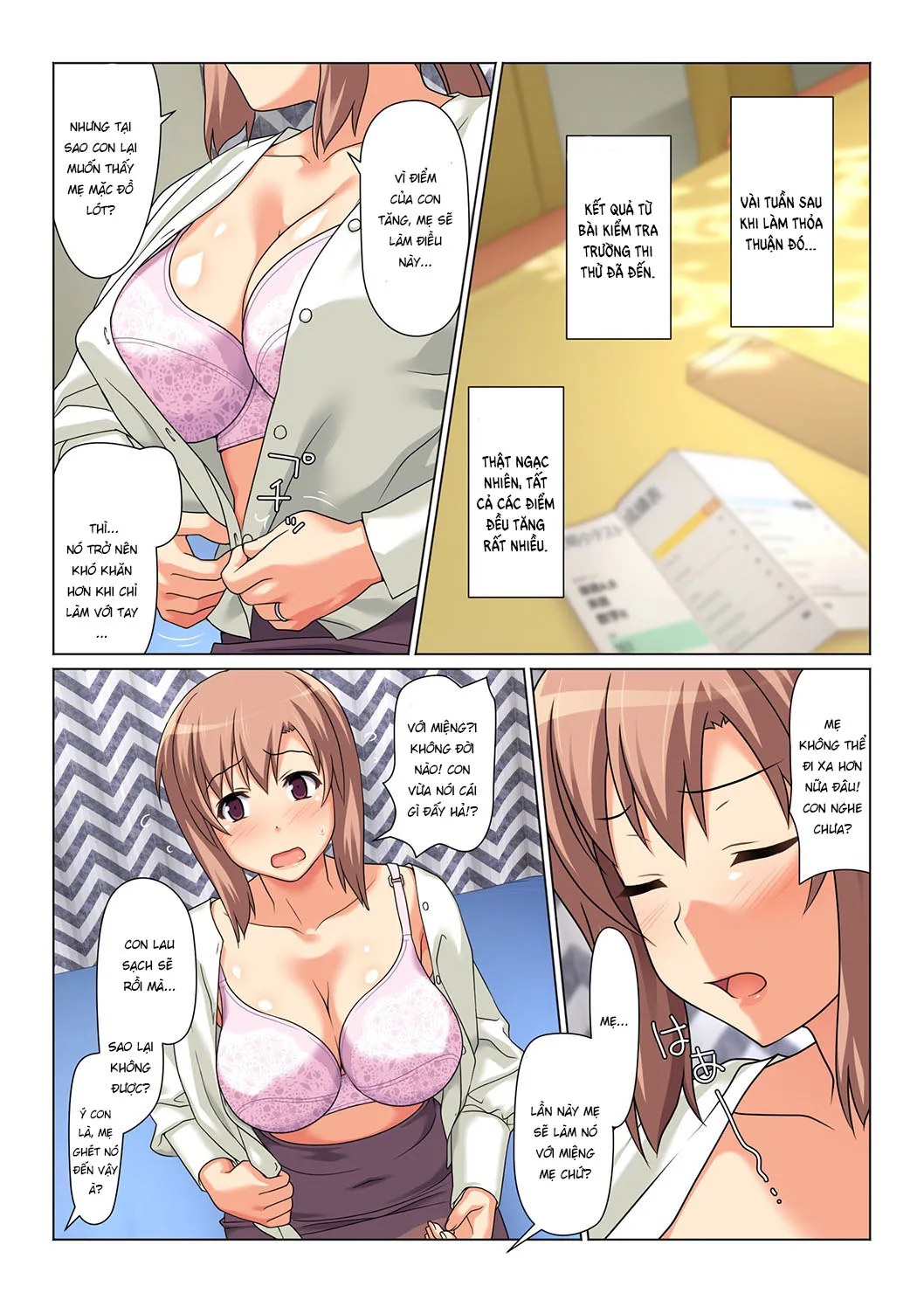HentaiVN.net - Ảnh 14 - Điều kiện để được mây mưa với mẹ [Mom Will Put Out Everyday] - Chap 1