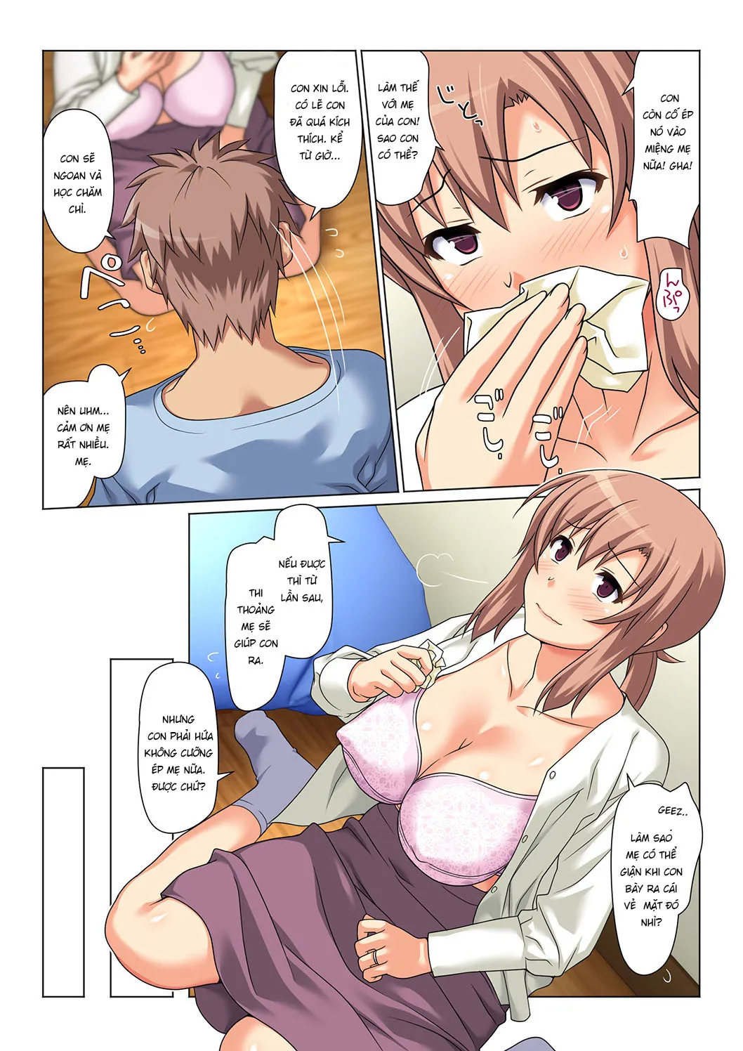 HentaiVN.net - Ảnh 21 - Điều kiện để được mây mưa với mẹ [Mom Will Put Out Everyday] - Chap 1