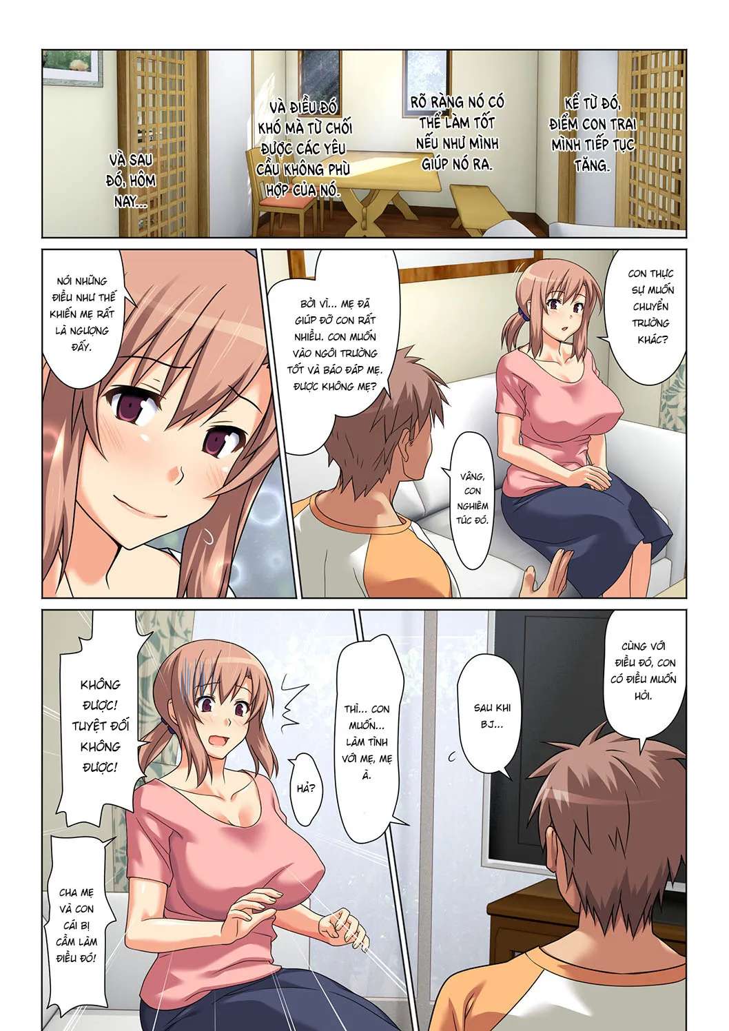 HentaiVN.net - Ảnh 22 - Điều kiện để được mây mưa với mẹ [Mom Will Put Out Everyday] - Chap 1
