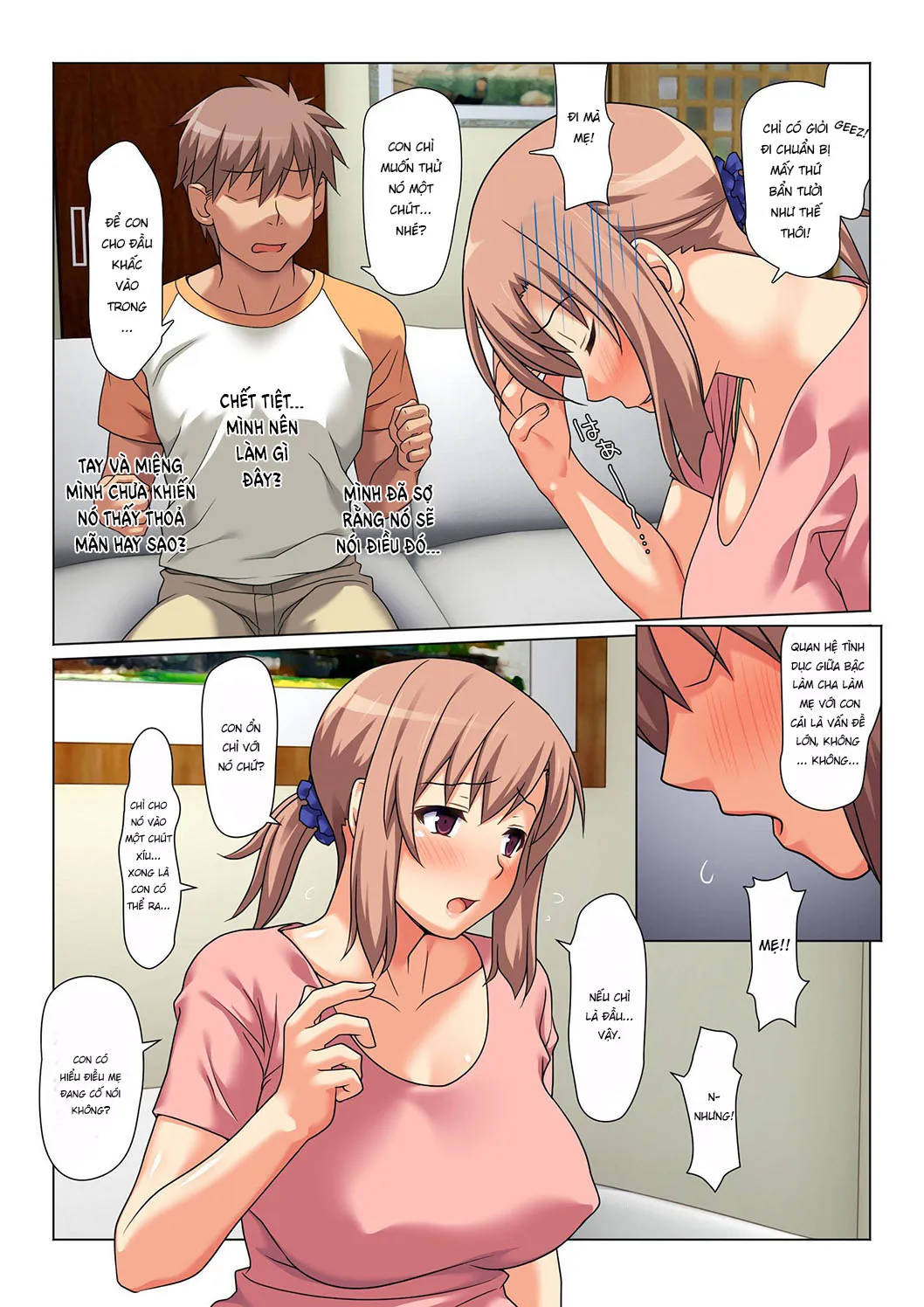 HentaiVN.net - Ảnh 24 - Điều kiện để được mây mưa với mẹ [Mom Will Put Out Everyday] - Chap 1