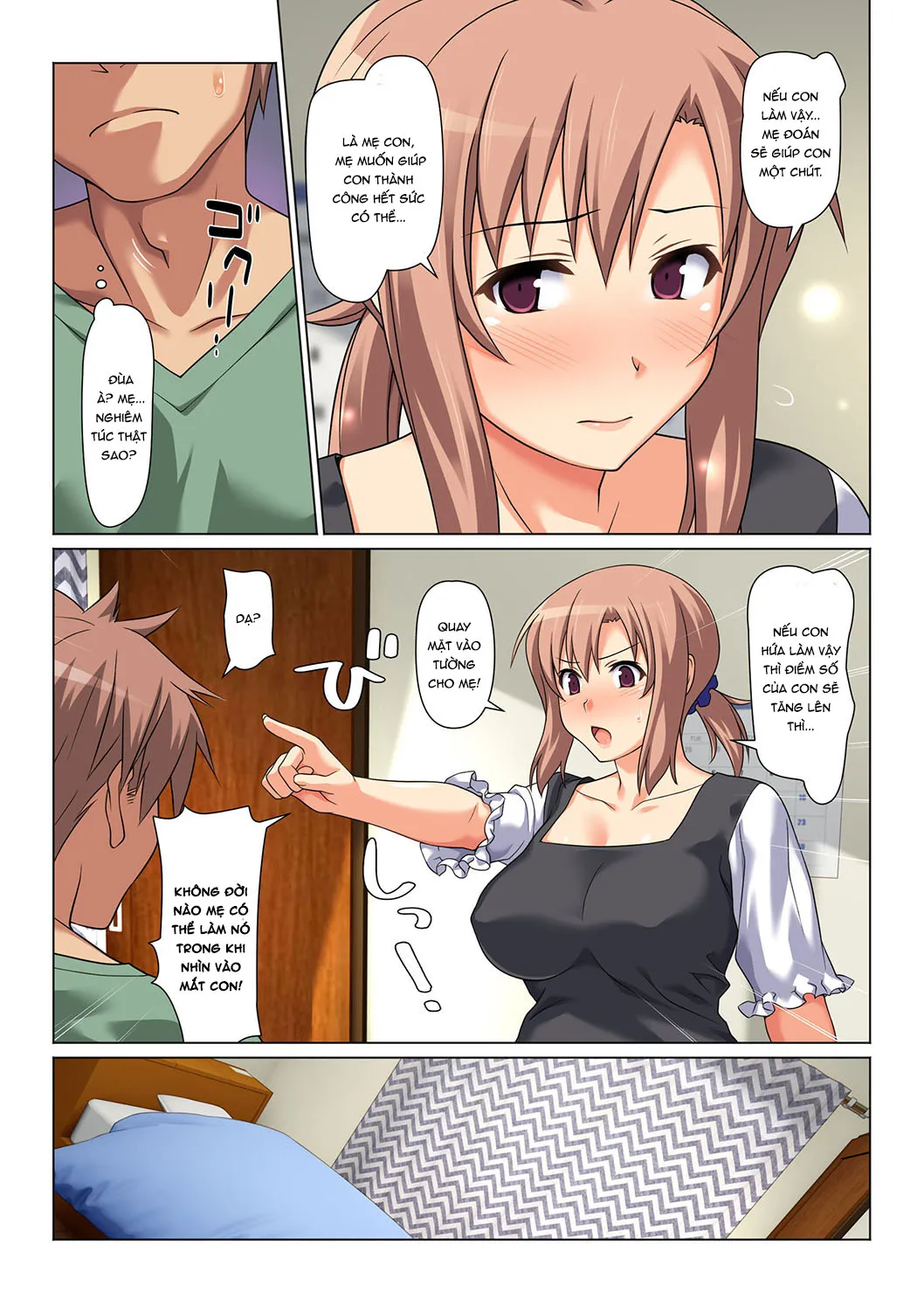 HentaiVN.net - Ảnh 6 - Điều kiện để được mây mưa với mẹ [Mom Will Put Out Everyday] - Chap 1