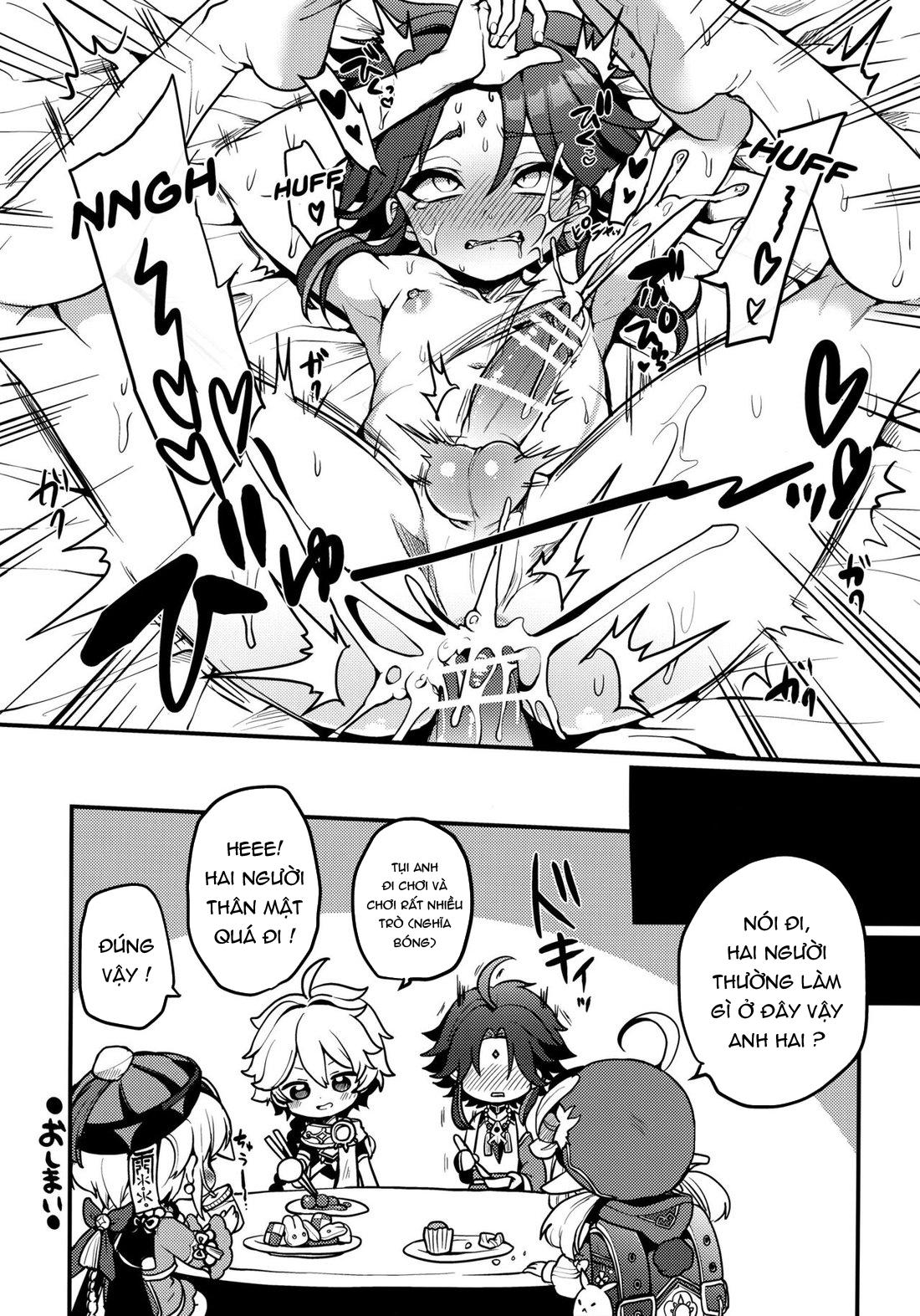 HentaiVN.net - Ảnh 11 - Aether x Xiao, câu chuyện làm tình của họ - Oneshot