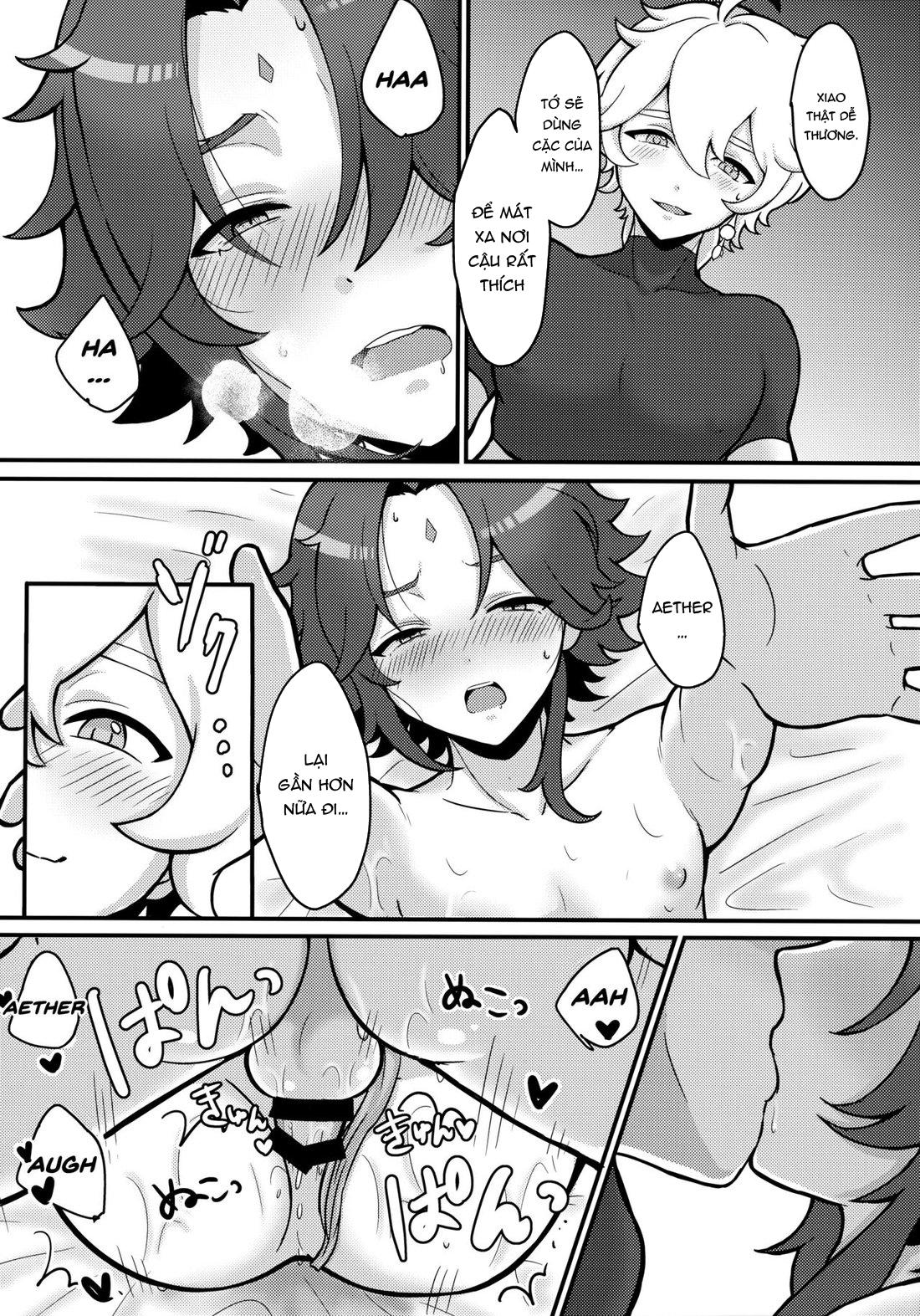 HentaiVN.net - Ảnh 22 - Aether x Xiao, câu chuyện làm tình của họ - Oneshot