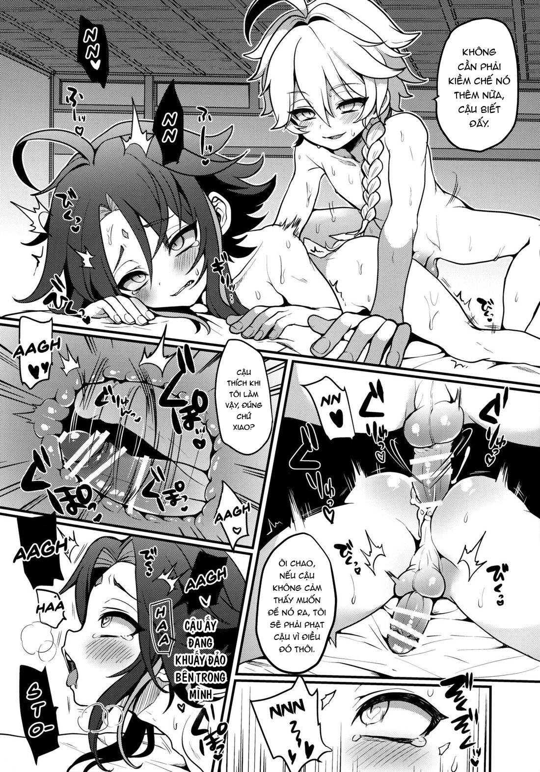 HentaiVN.net - Ảnh 9 - Aether x Xiao, câu chuyện làm tình của họ - Oneshot