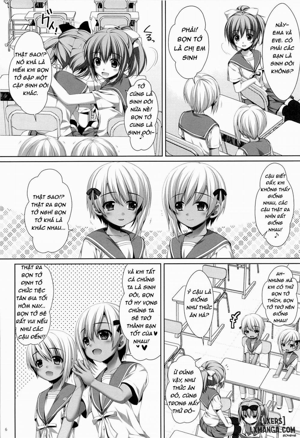 HentaiVN.net - Ảnh 5 - Futago no Tenkousei Ema to Eve [Twin Transfer Students Ema and Eve] - Oneshot