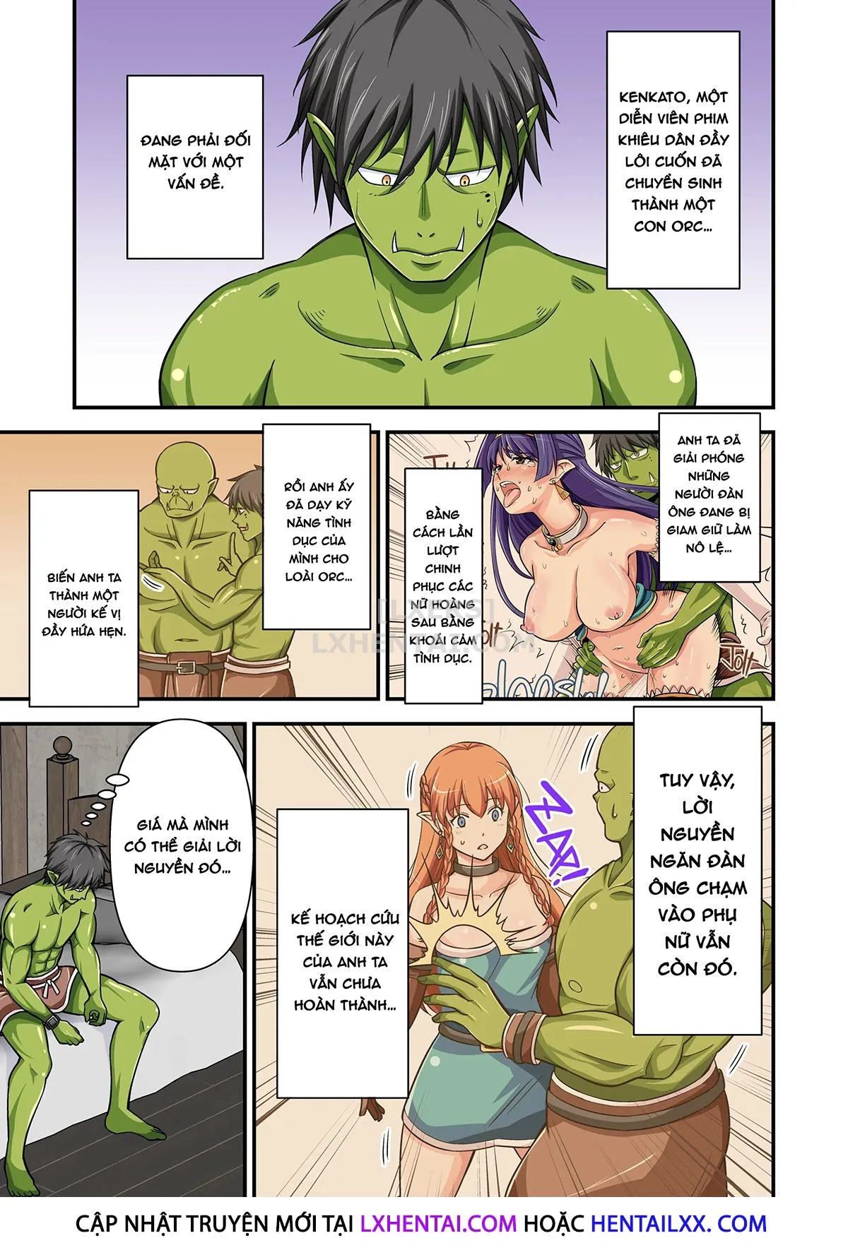 HentaiVN.net - Ảnh 5 - When A Charismatic Male Pornstar Is Reborn In Another World As A Stamina Daddy Orc - Chap 3 - [END]