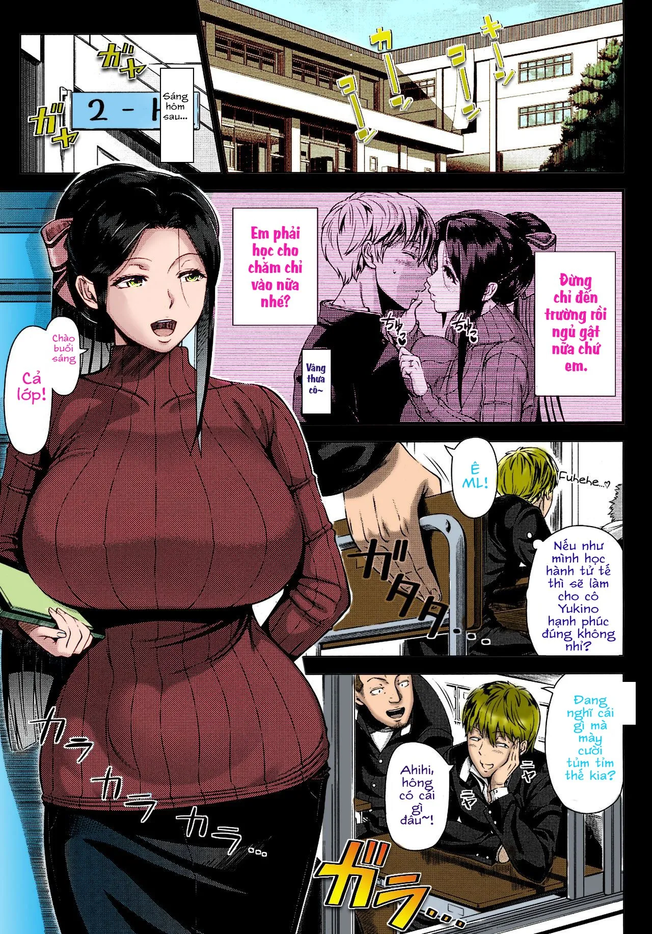 HentaiVN.net - Ảnh 4 - Yukino Sensei no Seikyouiku (Bản Full màu) [Mrs. Yukino's Sex Education] - Oneshot