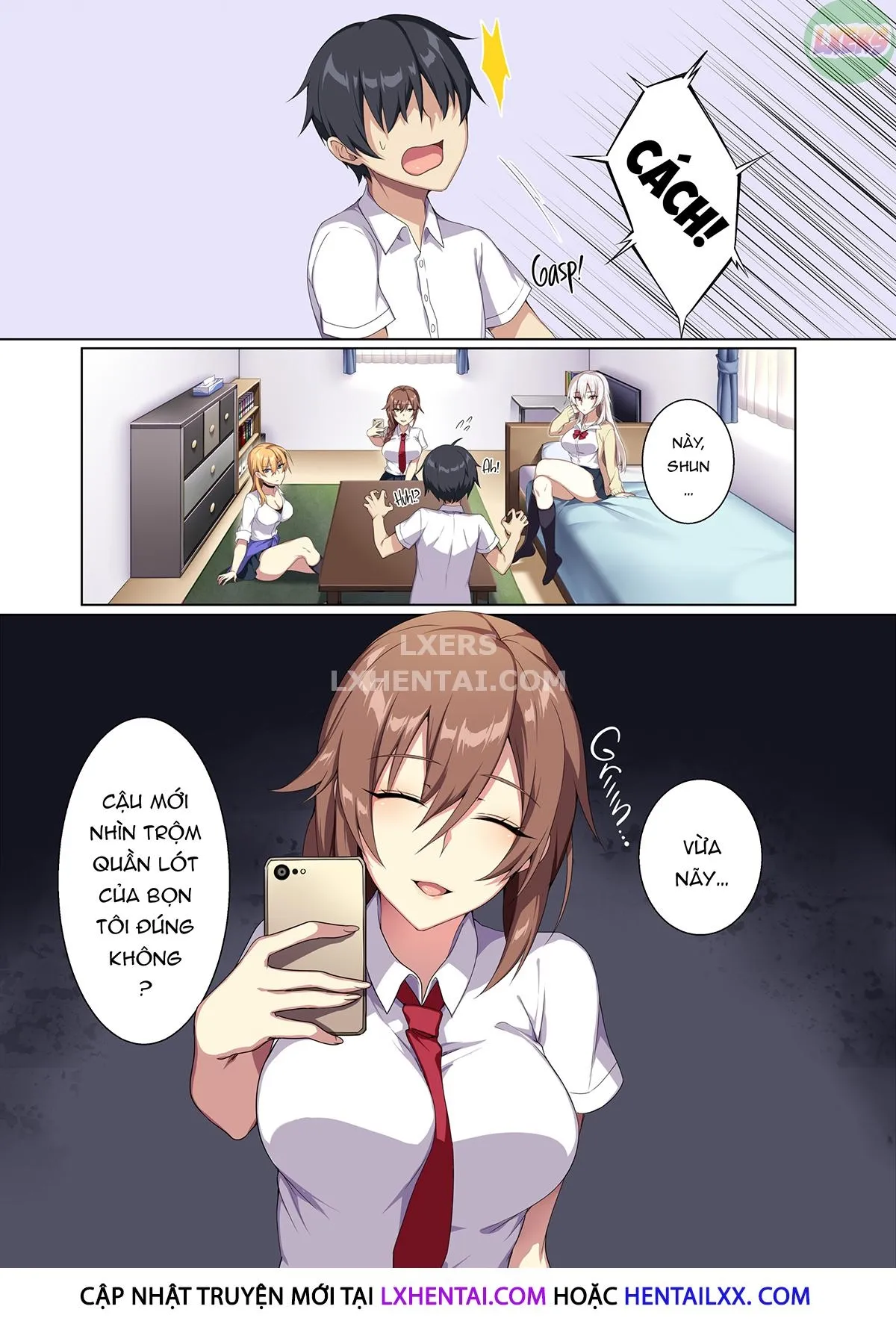 HentaiVN.net - Ảnh 7 - Gyarus in My Room for a Fuckfest [Karui Kimochi De Heya Ni Ageta Gal To Hamemakuri!?] - Oneshot