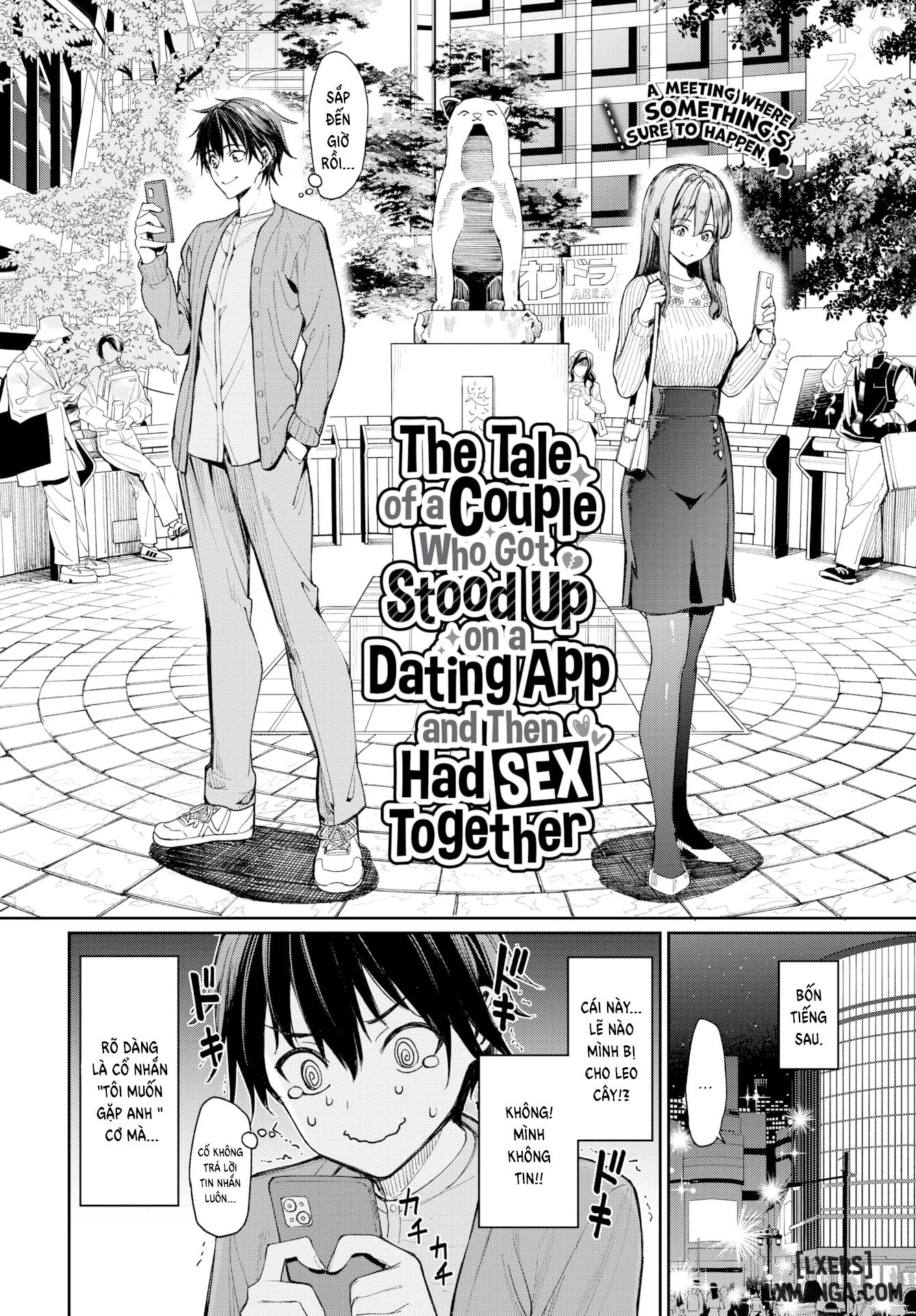 HentaiVN.net - Ảnh 2 - The Tale of a Couple Who Got Stood Up on a Dating App and Then Had Sex Together - Oneshot