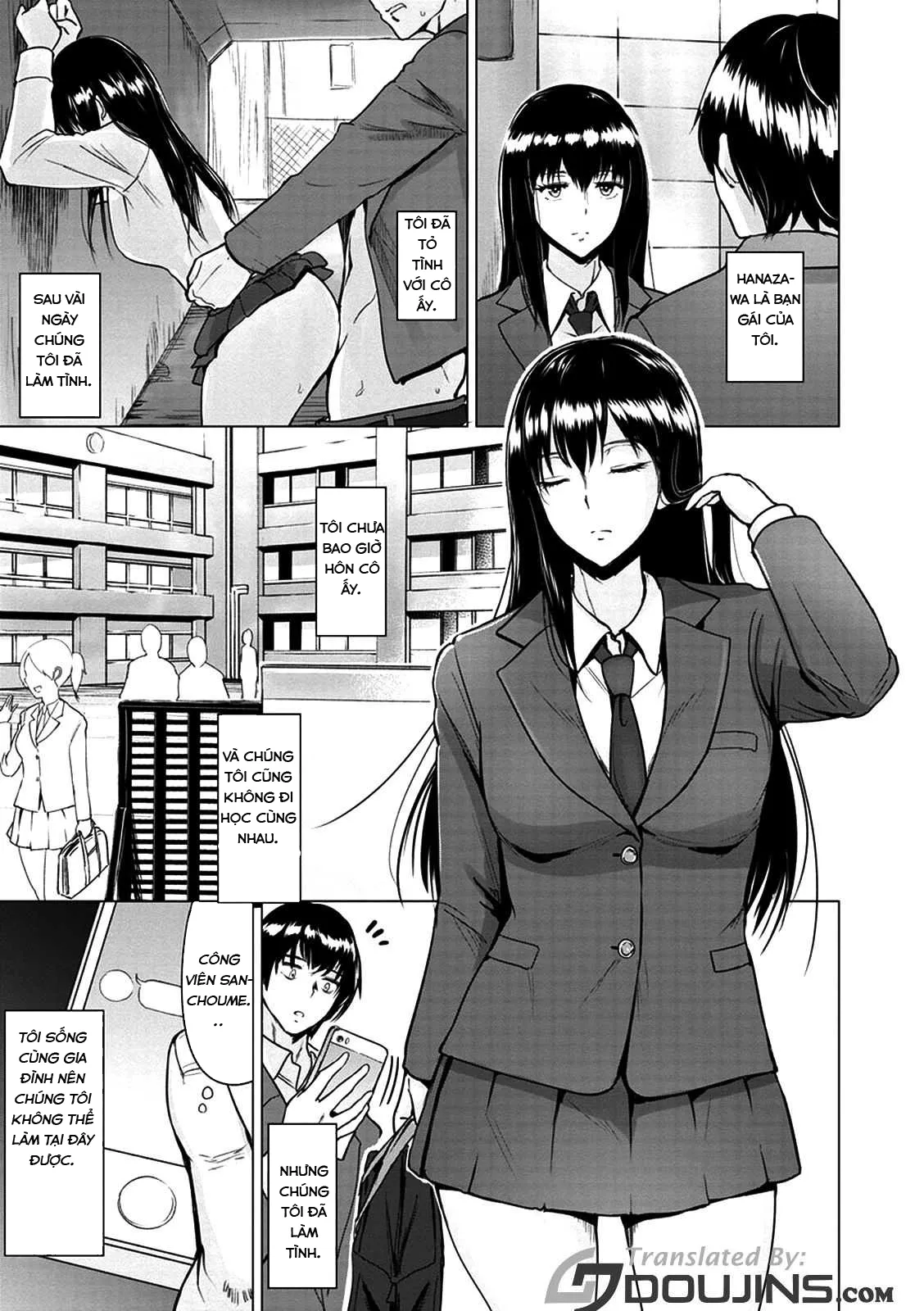 HentaiVN.net - Ảnh 4 - Kimi o Sasou Uzuki Ana - Chap 4: Hanazawa bạn tình tại nhà vệ sinh công cộng!