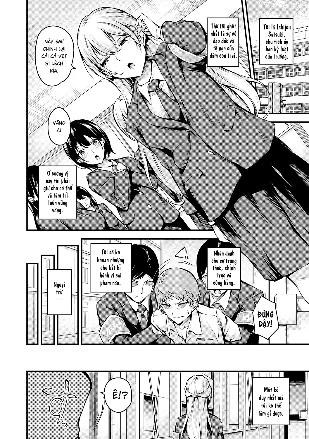 HentaiVN.net - Ảnh 3 - Trừng trị trưởng ban kỷ luật Ichijou [Fuuki Iin Ichijou no Haiboku (風紀委員 一條的敗北)] - Oneshot