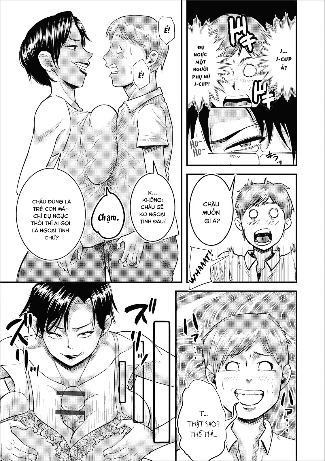 HentaiVN.net - Ảnh 4 - Bà dì khiêu gợi của tôi [Eroi Oba-san] - Oneshot
