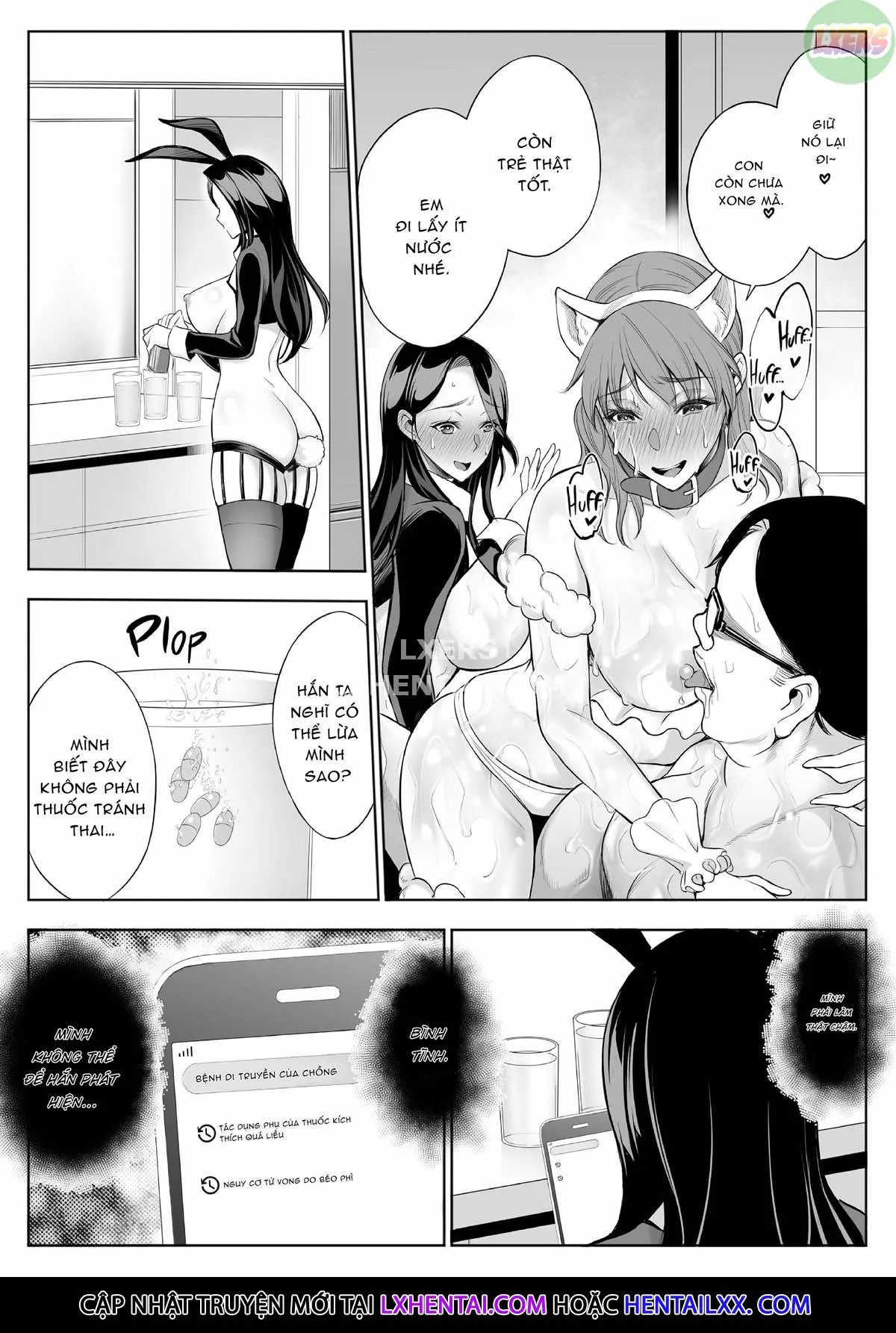 HentaiVN.net - Ảnh 50 - Red Light District: MILF/Daughter NTR [OYAKO NTR FUUZOKU DON] - Chap 2 - Double the Fun