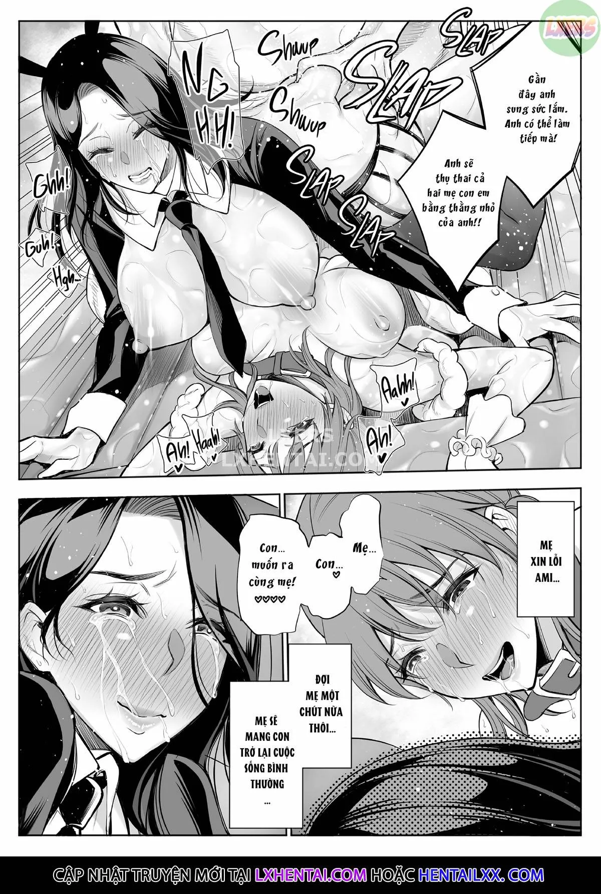 HentaiVN.net - Ảnh 53 - Red Light District: MILF/Daughter NTR [OYAKO NTR FUUZOKU DON] - Chap 2 - Double the Fun