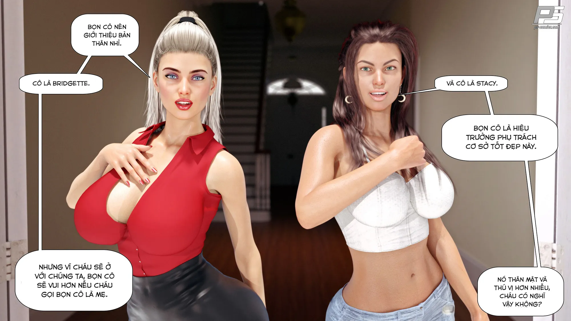 HentaiVN.net - Ảnh 3 - Milf Mansion - Vol 1 - Chương 2: Gọi bọn cô là mẹ