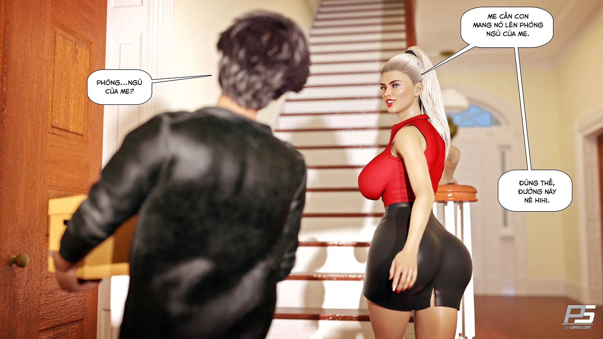 HentaiVN.net - Ảnh 3 - Milf Mansion - Vol 1 - Chương 4: Song tính luyến ái