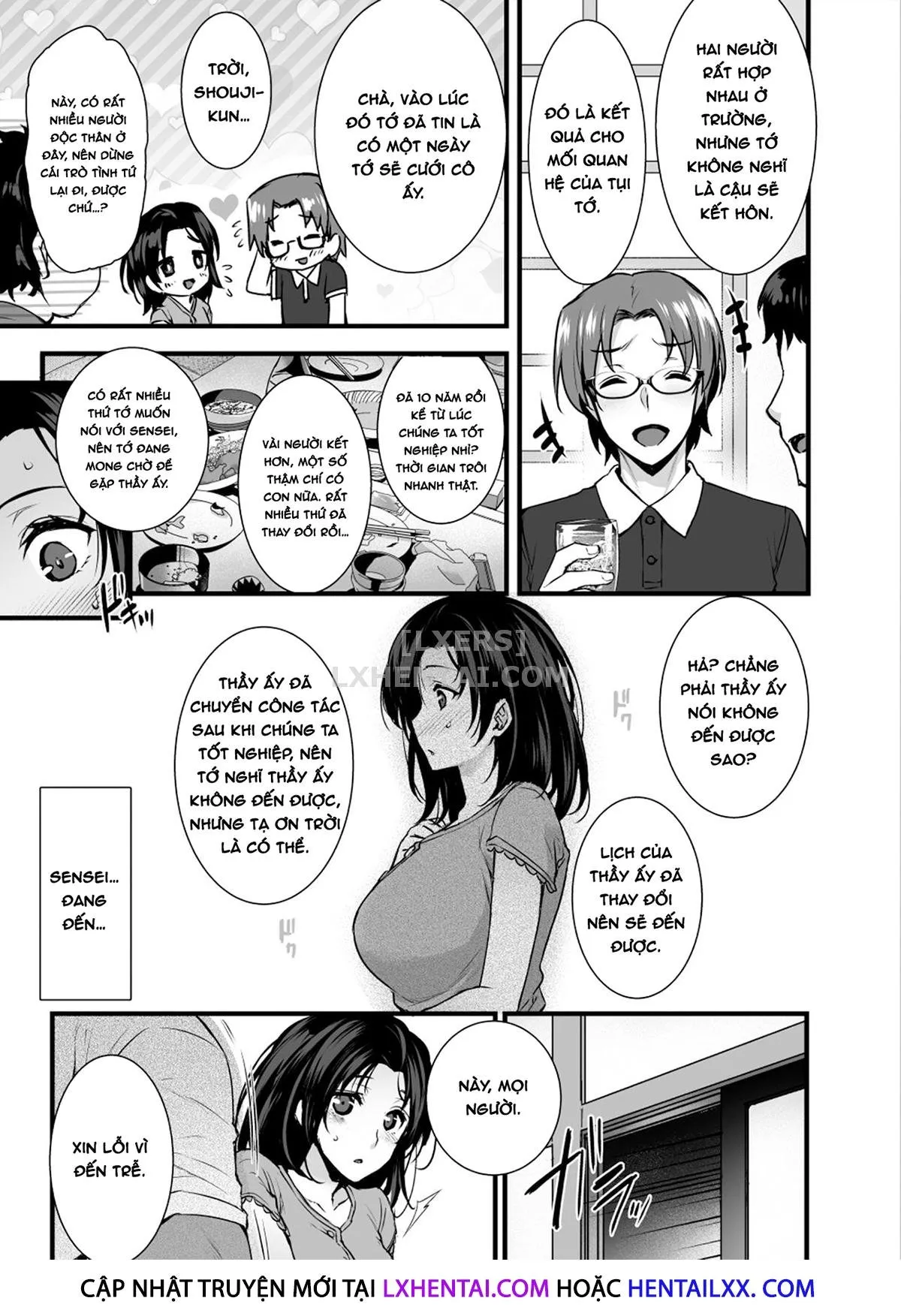 HentaiVN.net - Ảnh 5 - Tsuma no Hajimete no Otoko - Chap 1 - Có che
