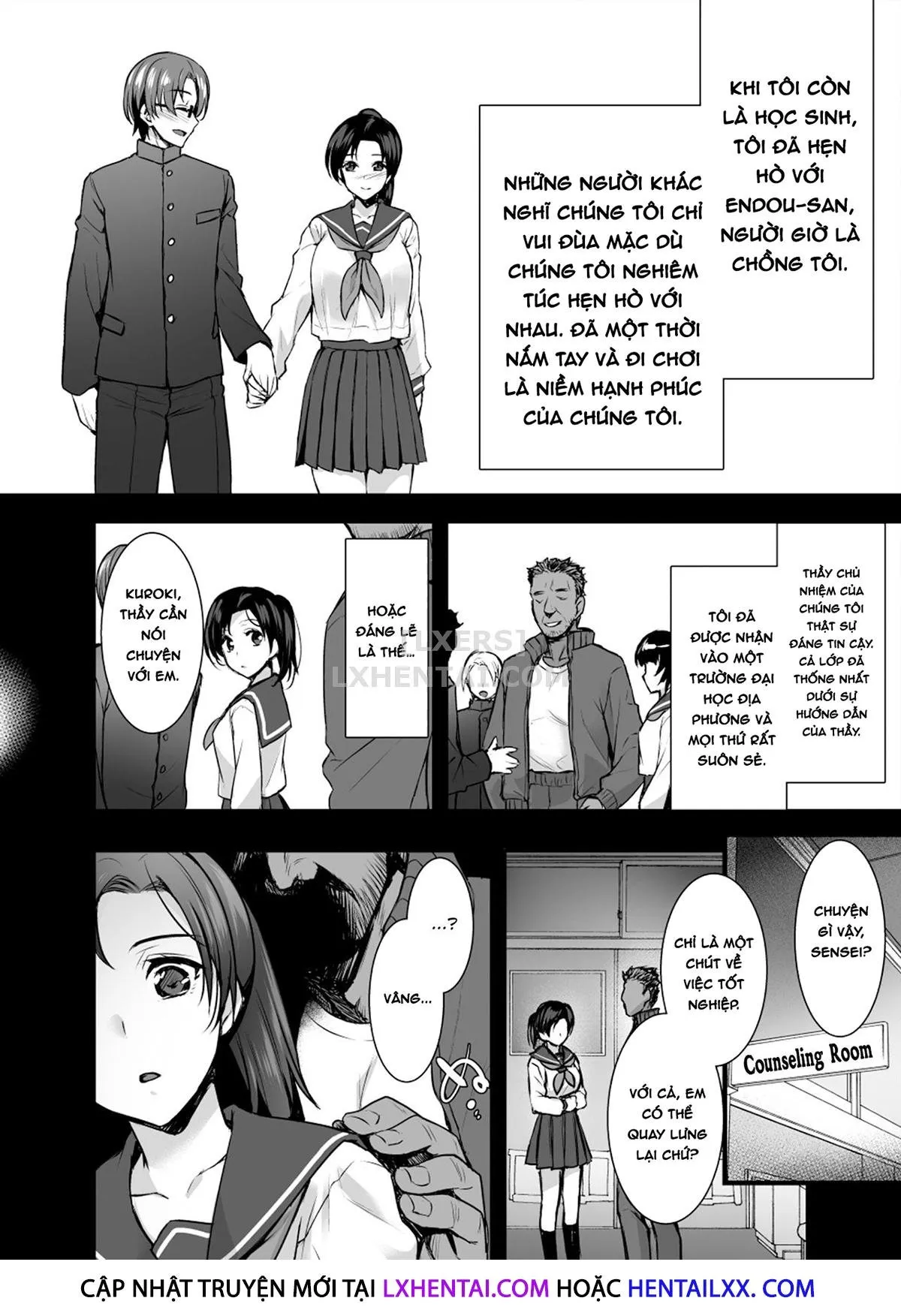 HentaiVN.net - Ảnh 8 - Tsuma no Hajimete no Otoko - Chap 1 - Có che