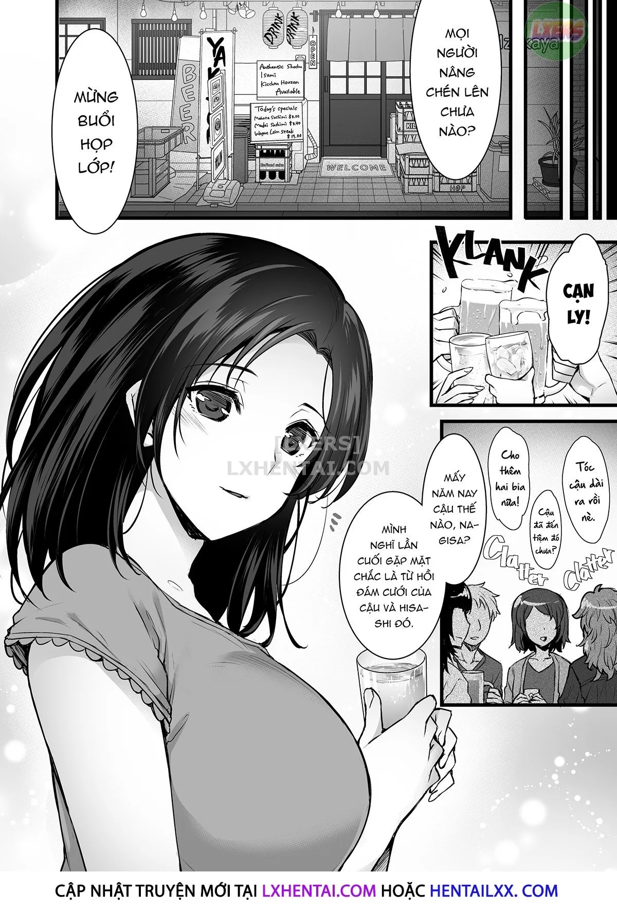 HentaiVN.net - Ảnh 4 - Tsuma no Hajimete no Otoko - Chap 1 - Không che