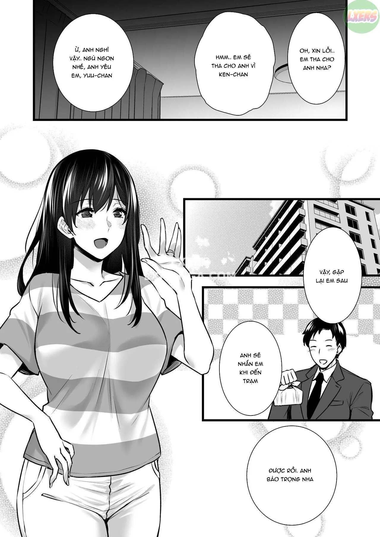 HentaiVN.net - Ảnh 6 - Tsuma no Hajimete no Otoko - Chap 2 - Có che