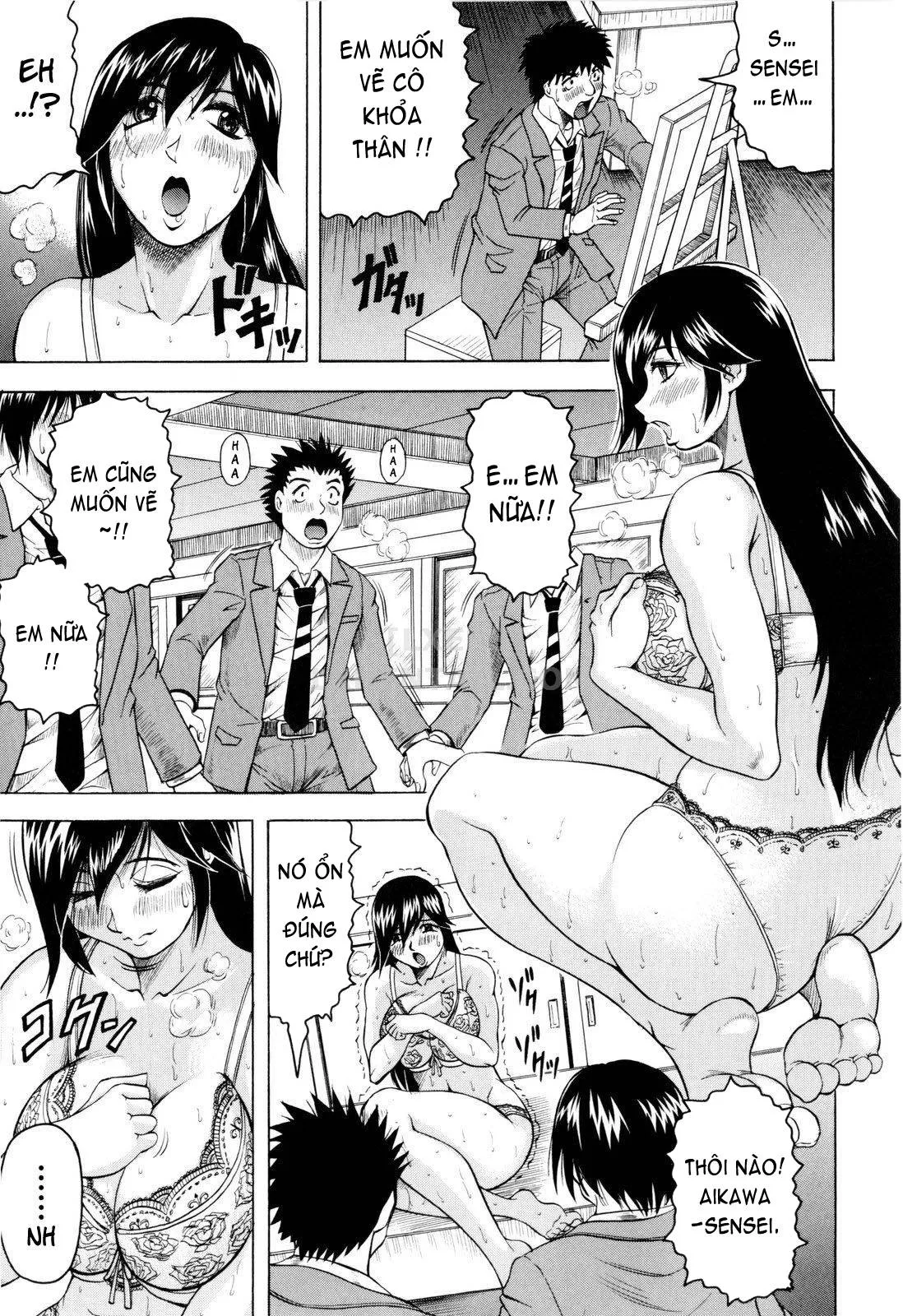 HentaiVN.net - Ảnh 15 - Sensei Ni Dashitee! - Chap 1