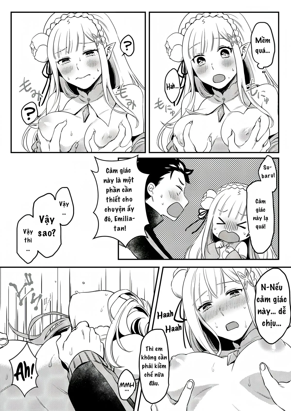 HentaiVN.net - Ảnh 10 - Emilia muốn biết cách tạo ra em bé - Oneshot
