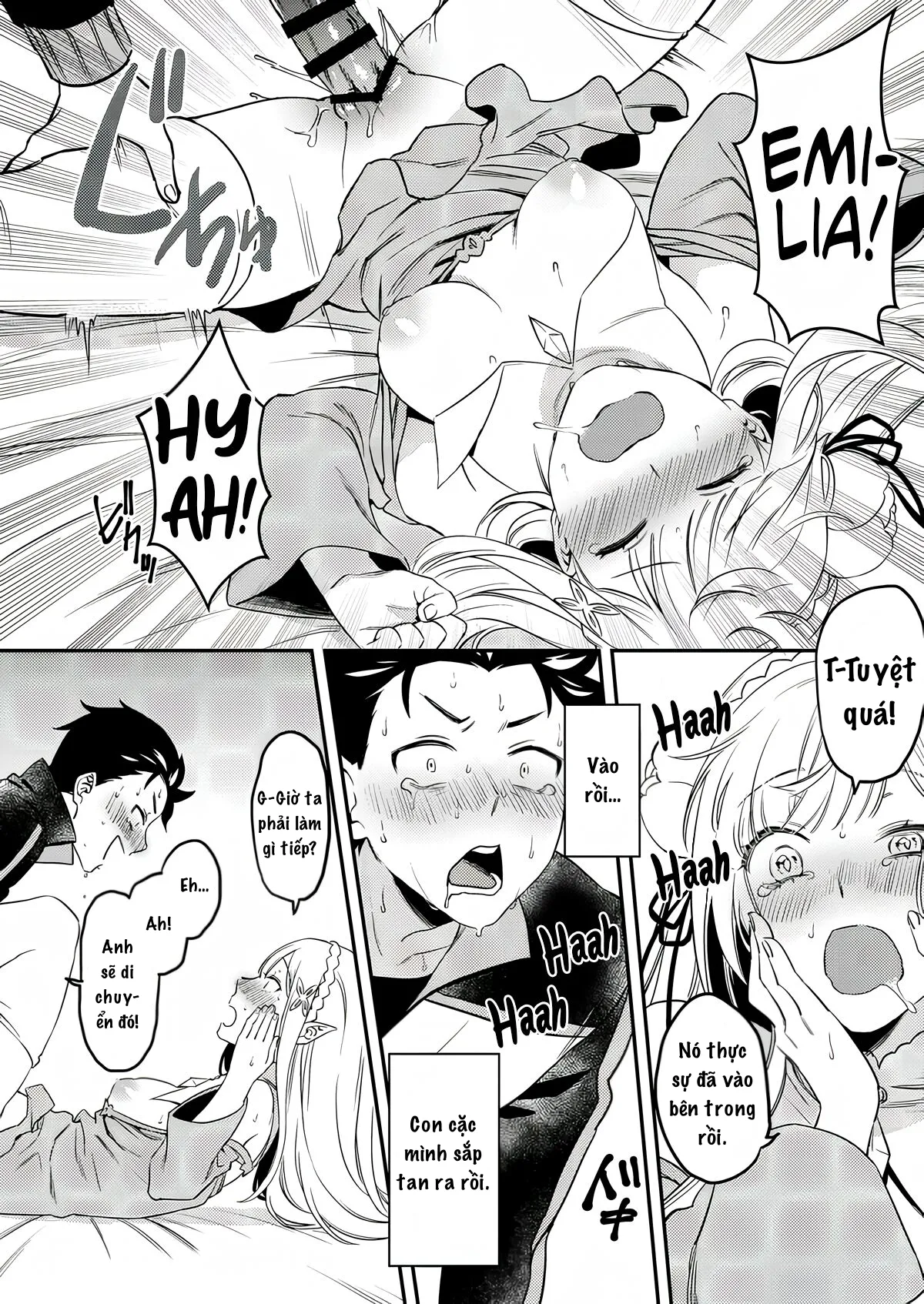 HentaiVN.net - Ảnh 15 - Emilia muốn biết cách tạo ra em bé - Oneshot