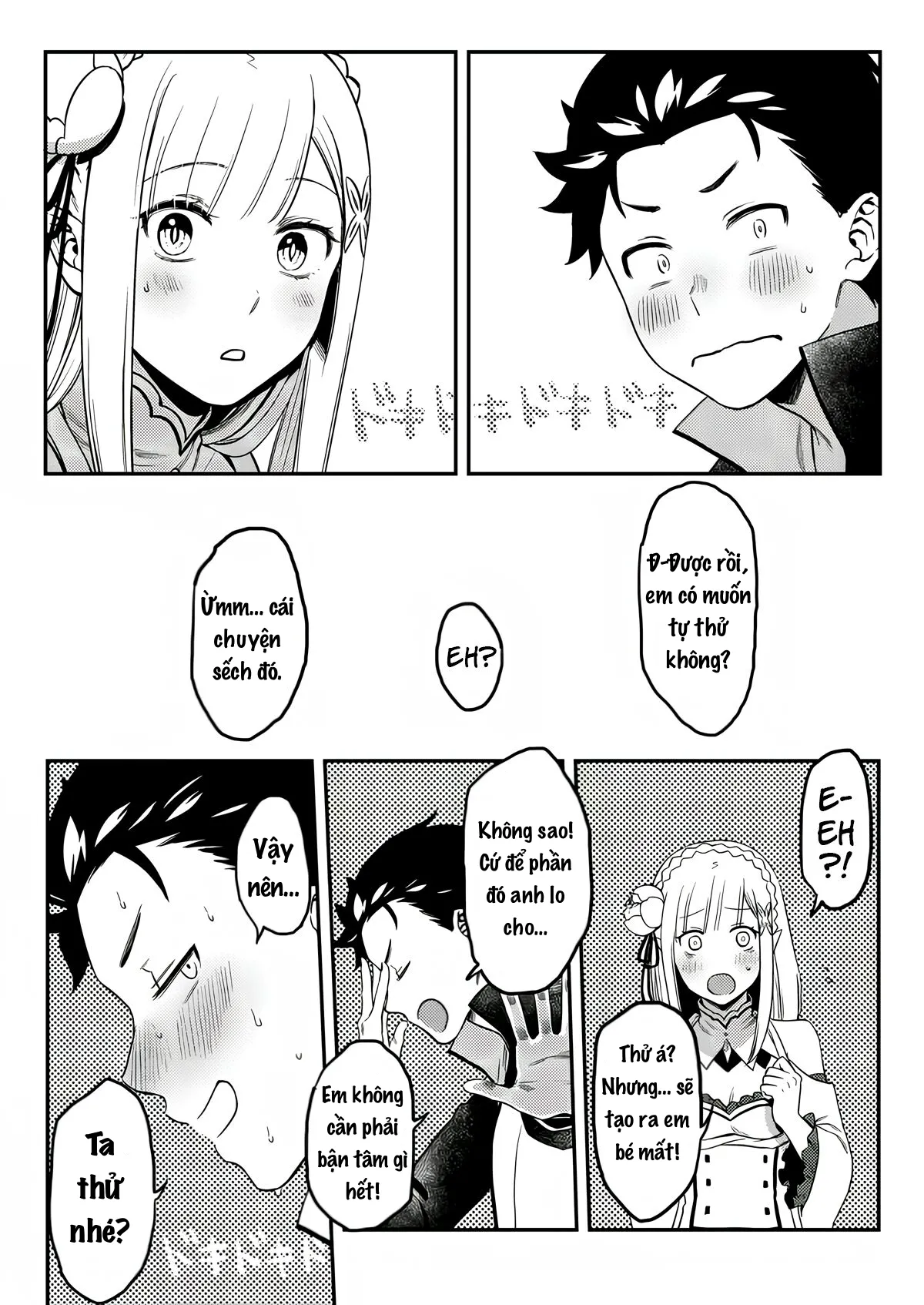 HentaiVN.net - Ảnh 5 - Emilia muốn biết cách tạo ra em bé - Oneshot