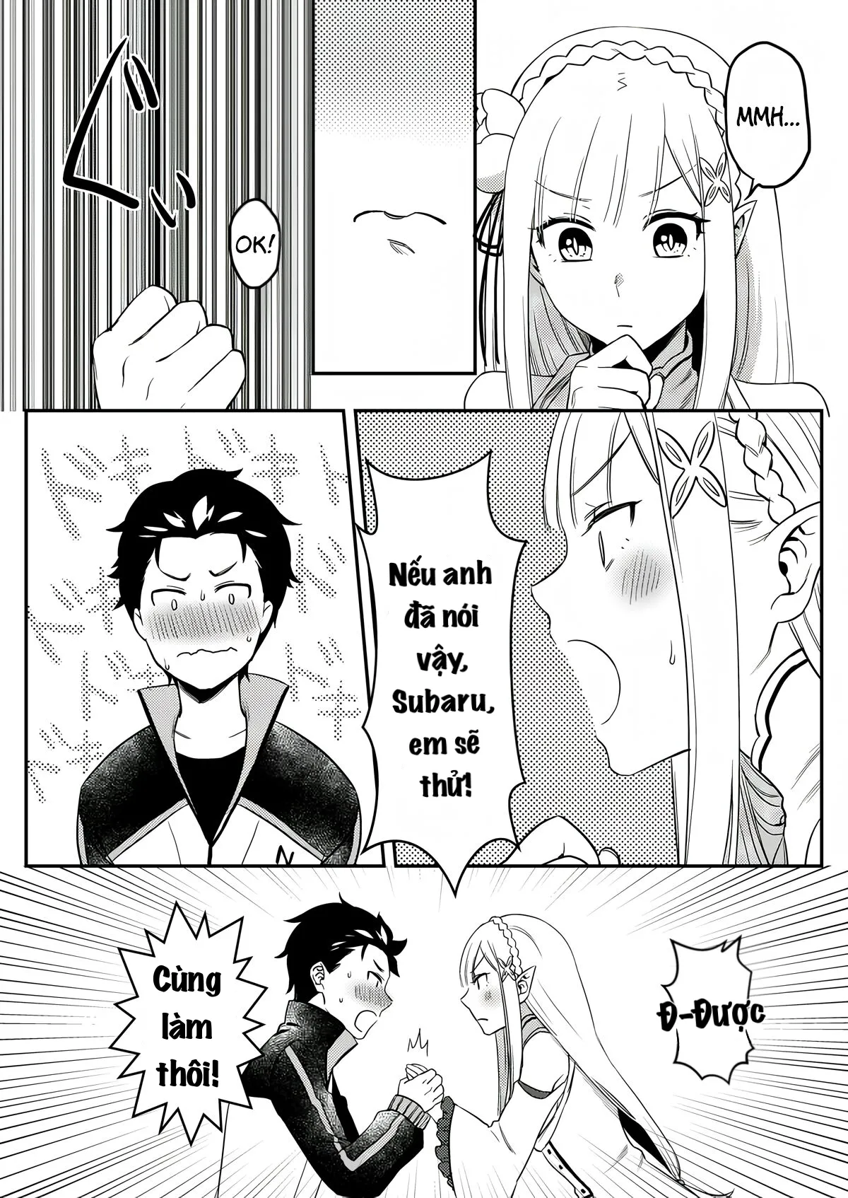 HentaiVN.net - Ảnh 6 - Emilia muốn biết cách tạo ra em bé - Oneshot