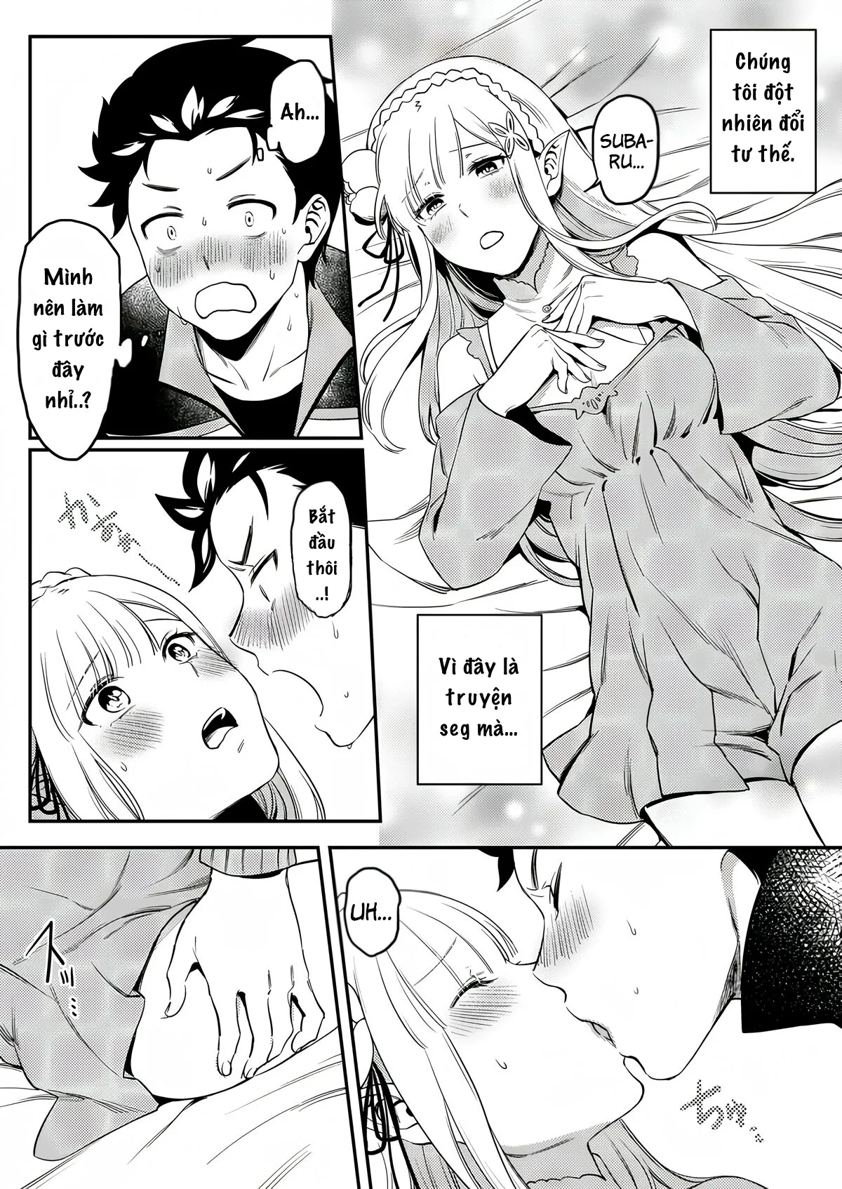 HentaiVN.net - Ảnh 8 - Emilia muốn biết cách tạo ra em bé - Oneshot
