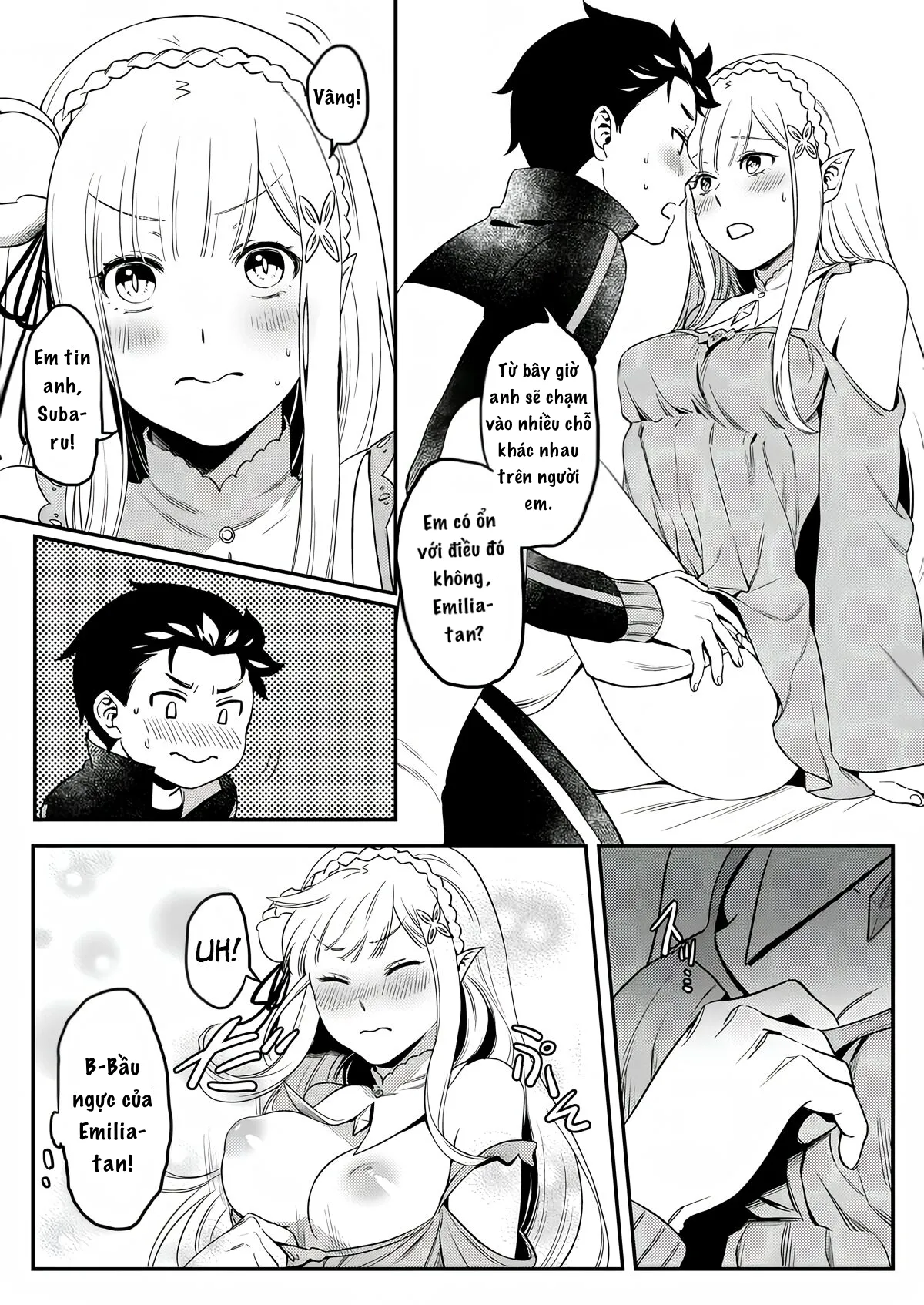 HentaiVN.net - Ảnh 9 - Emilia muốn biết cách tạo ra em bé - Oneshot