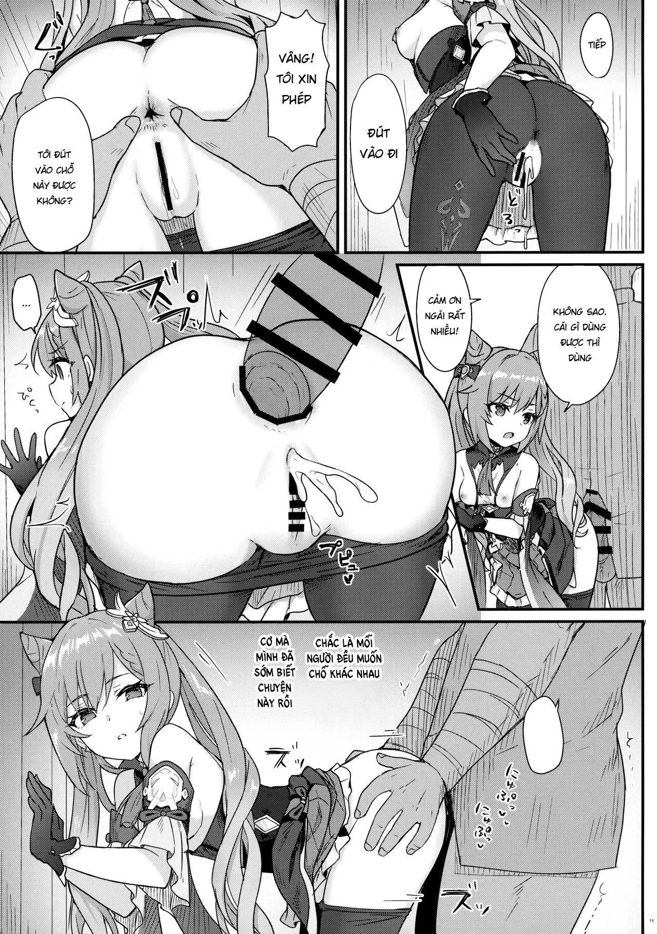 HentaiVN.net - Ảnh 12 - Keqing-chan Efficiently Works Her Subordinates [Keqing-chan ga Buka o Shigoki Makuru Hon] - Oneshot