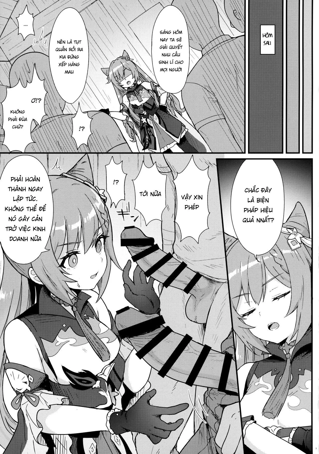 HentaiVN.net - Ảnh 4 - Keqing-chan Efficiently Works Her Subordinates [Keqing-chan ga Buka o Shigoki Makuru Hon] - Oneshot