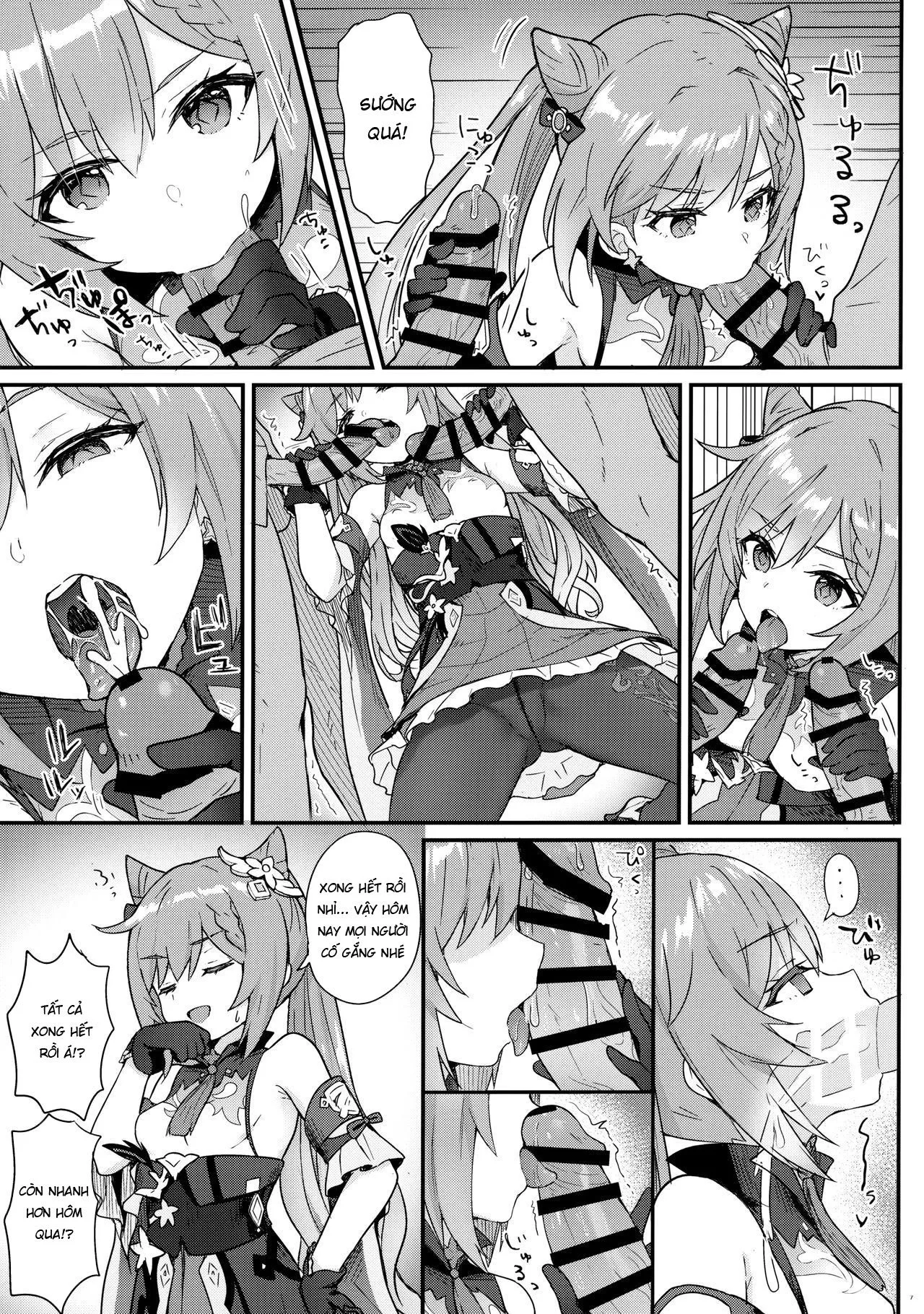 HentaiVN.net - Ảnh 8 - Keqing-chan Efficiently Works Her Subordinates [Keqing-chan ga Buka o Shigoki Makuru Hon] - Oneshot