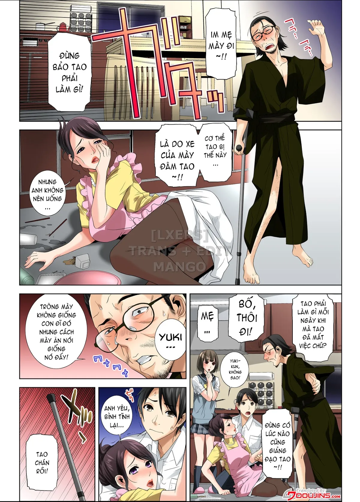 HentaiVN.net - Ảnh 2 - Matabiraki Haha Shimai Taisetsu a Osananajimi no Shimai wa Ore no Kuzu Oyaji ni Ana o Sasageru - Oneshot