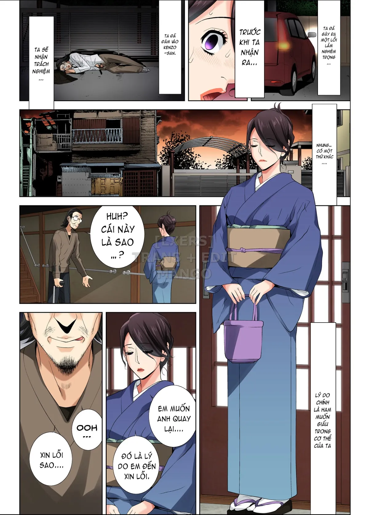 HentaiVN.net - Ảnh 34 - Matabiraki Haha Shimai Taisetsu a Osananajimi no Shimai wa Ore no Kuzu Oyaji ni Ana o Sasageru - Oneshot