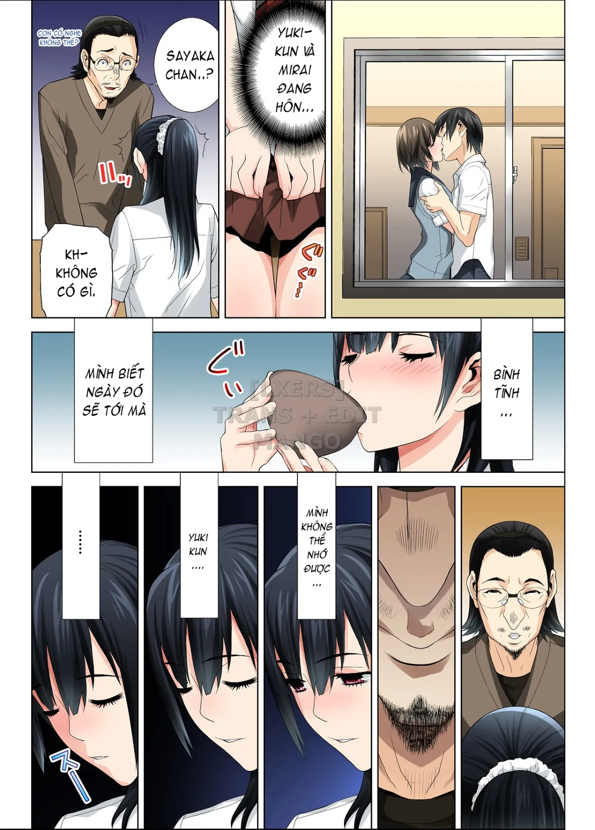 HentaiVN.net - Ảnh 6 - Matabiraki Haha Shimai Taisetsu a Osananajimi no Shimai wa Ore no Kuzu Oyaji ni Ana o Sasageru - Oneshot