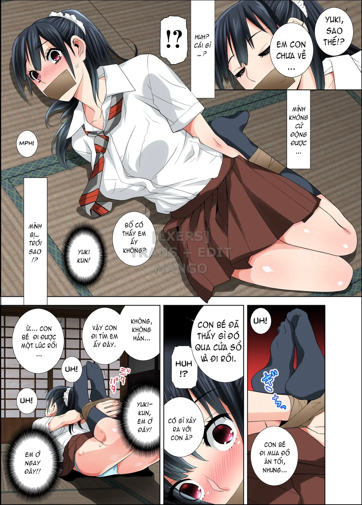 HentaiVN.net - Ảnh 7 - Matabiraki Haha Shimai Taisetsu a Osananajimi no Shimai wa Ore no Kuzu Oyaji ni Ana o Sasageru - Oneshot