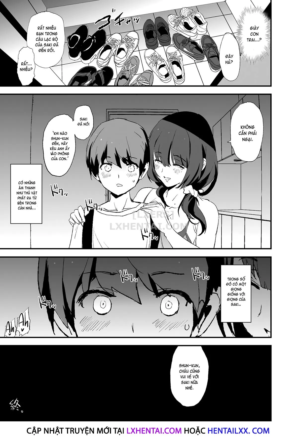 HentaiVN.net - Ảnh 46 - Cocksleeve Camp [Onaho Gasshuku] - Chap 1 - It Seems Your Girlfriend Is Going To The Cock Sleeve Camp