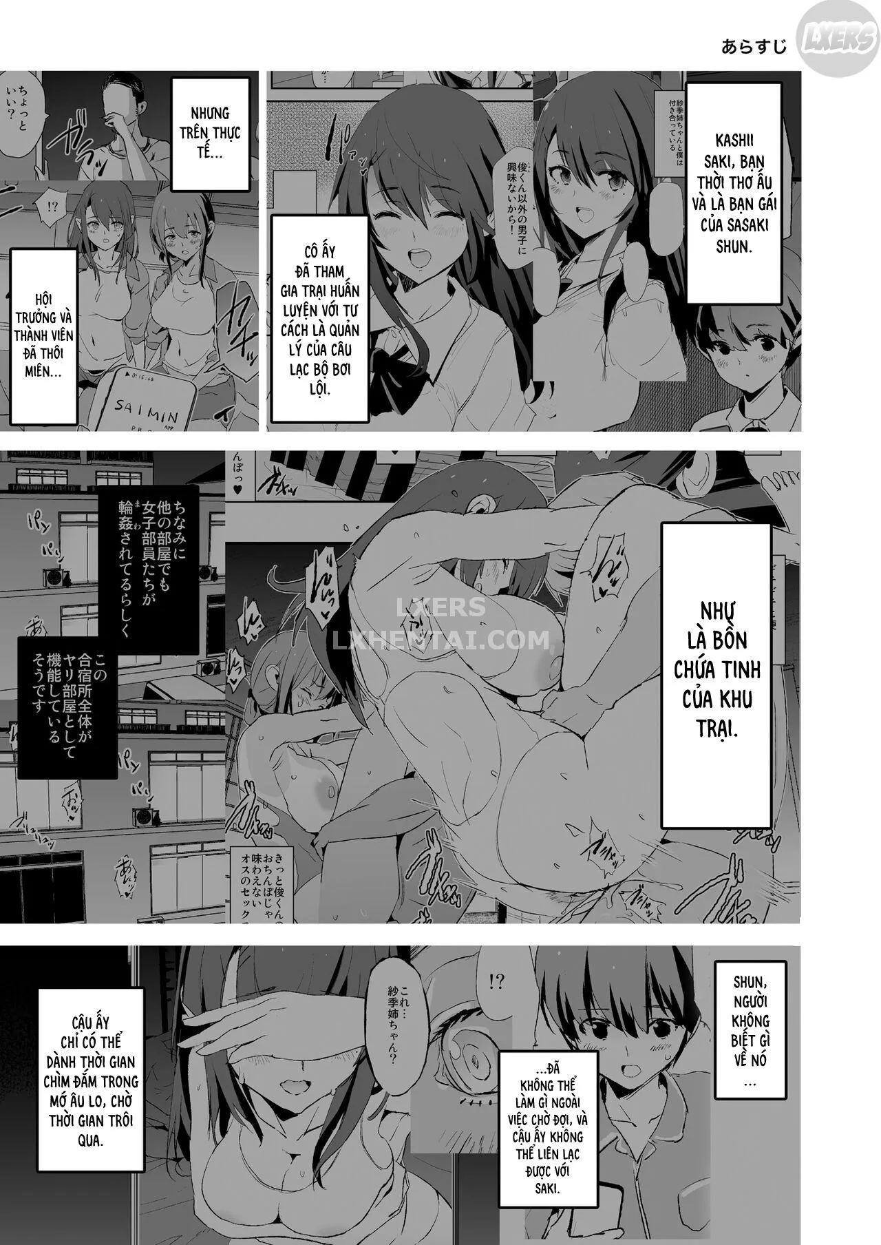 HentaiVN.net - Ảnh 5 - Cocksleeve Camp [Onaho Gasshuku] - Chap 2 - After The Daughter Mother Cocksleeve