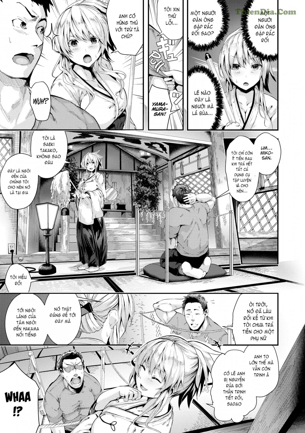 HentaiVN.net - Ảnh 3 - Wild at School [Defrightful School Mystery; Married Woman Midnight; Village of Eight Hakama; The Da Weenci Code; Chick Wrecked; Stone-Faced Detective All-Knight Scoop; Wack Job Valentine; Wack Job Sudden Death; Star Sex; Interviews And Entrance Exams] - Chap 3 - Village of Eight Hakama