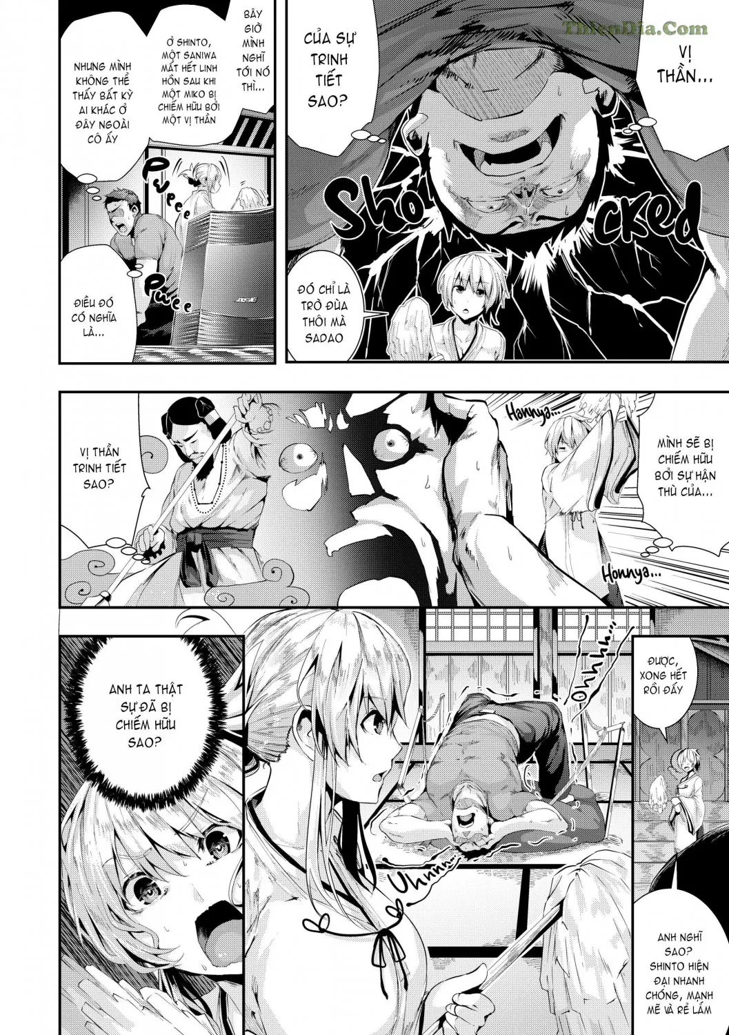 HentaiVN.net - Ảnh 4 - Wild at School [Defrightful School Mystery; Married Woman Midnight; Village of Eight Hakama; The Da Weenci Code; Chick Wrecked; Stone-Faced Detective All-Knight Scoop; Wack Job Valentine; Wack Job Sudden Death; Star Sex; Interviews And Entrance Exams] - Chap 3 - Village of Eight Hakama