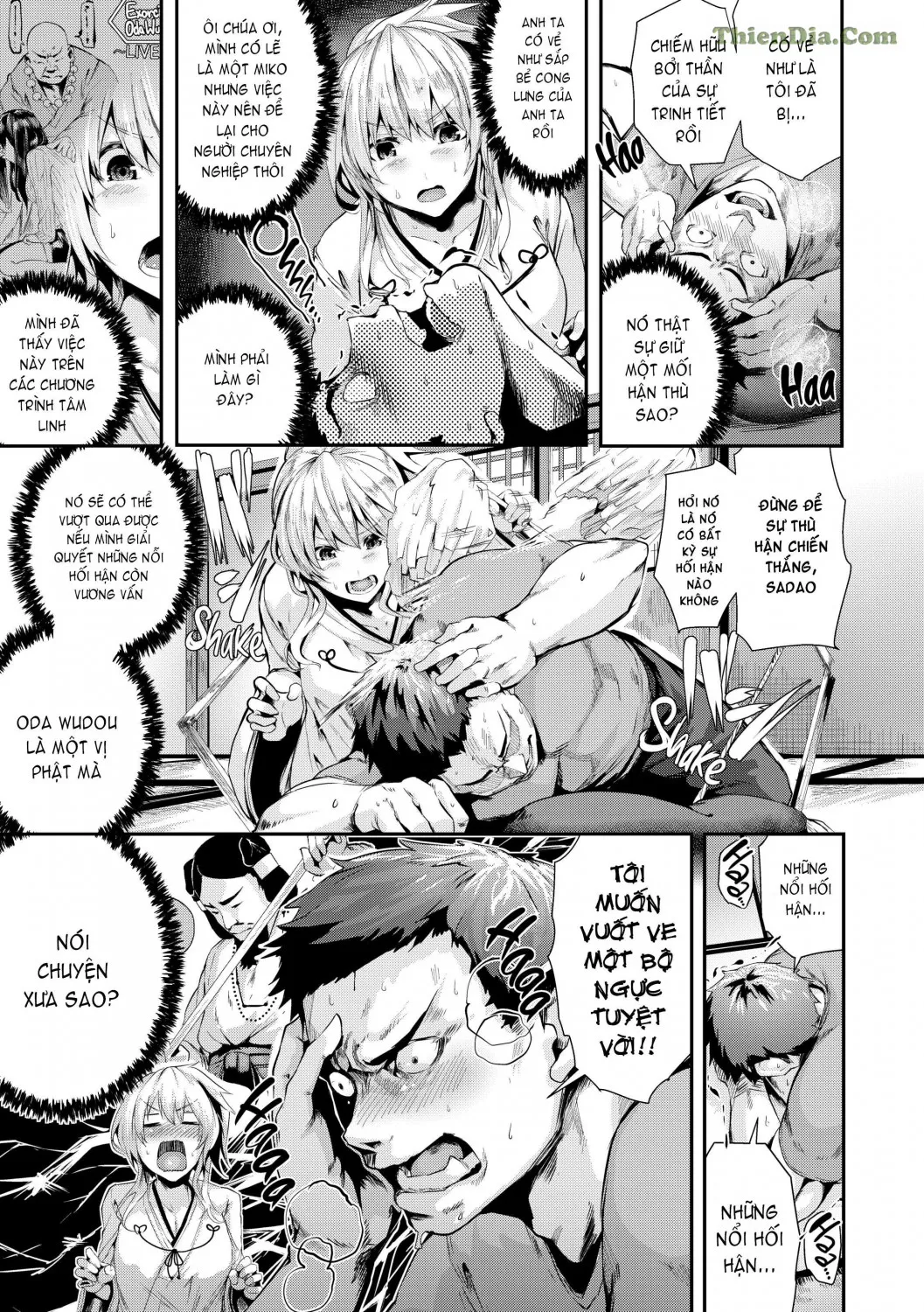 HentaiVN.net - Ảnh 5 - Wild at School [Defrightful School Mystery; Married Woman Midnight; Village of Eight Hakama; The Da Weenci Code; Chick Wrecked; Stone-Faced Detective All-Knight Scoop; Wack Job Valentine; Wack Job Sudden Death; Star Sex; Interviews And Entrance Exams] - Chap 3 - Village of Eight Hakama
