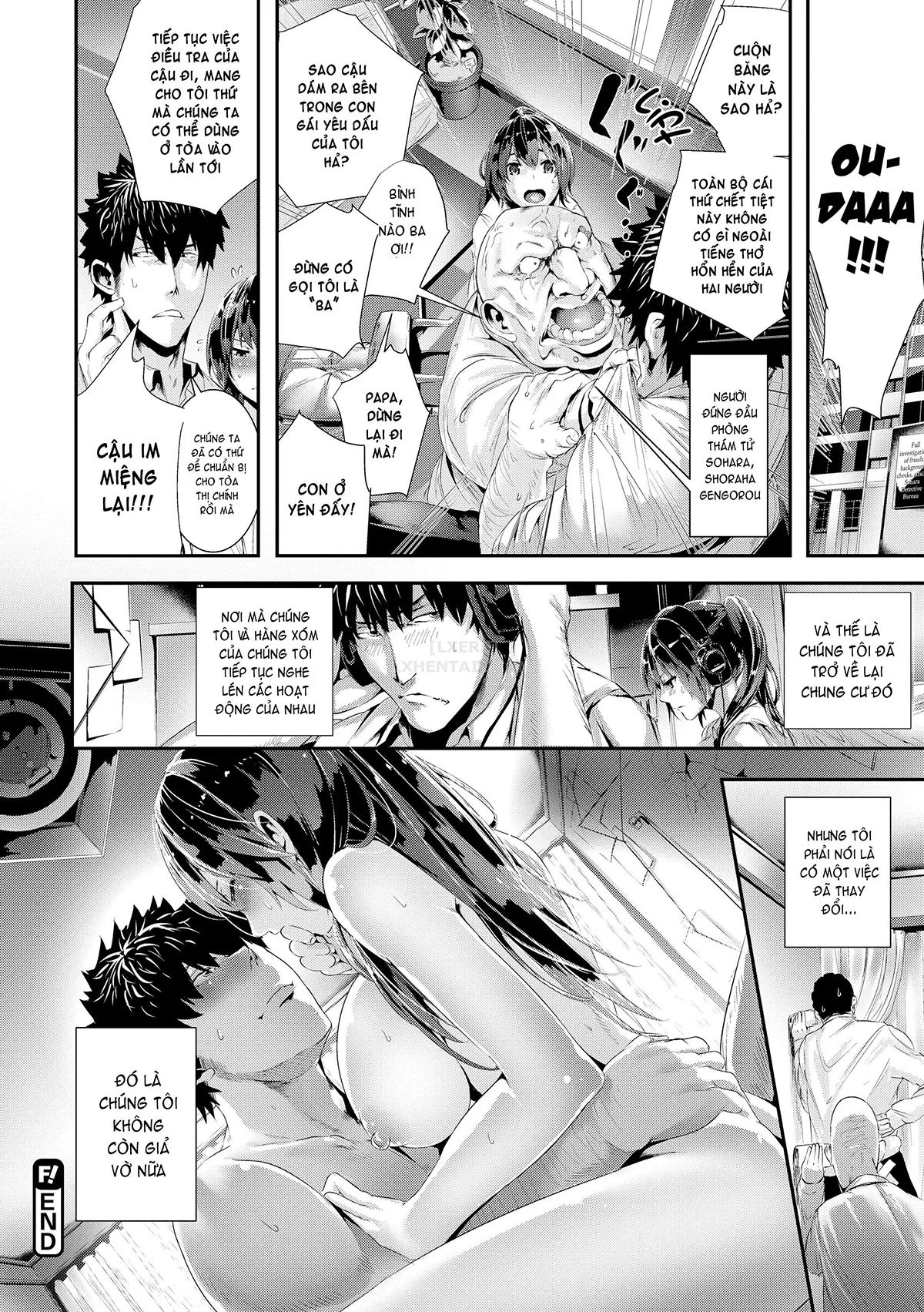 HentaiVN.net - Ảnh 19 - Wild at School [Defrightful School Mystery; Married Woman Midnight; Village of Eight Hakama; The Da Weenci Code; Chick Wrecked; Stone-Faced Detective All-Knight Scoop; Wack Job Valentine; Wack Job Sudden Death; Star Sex; Interviews And Entrance Exams] - Chap 6 - Stone-Faced Detective All-Knight Scoop