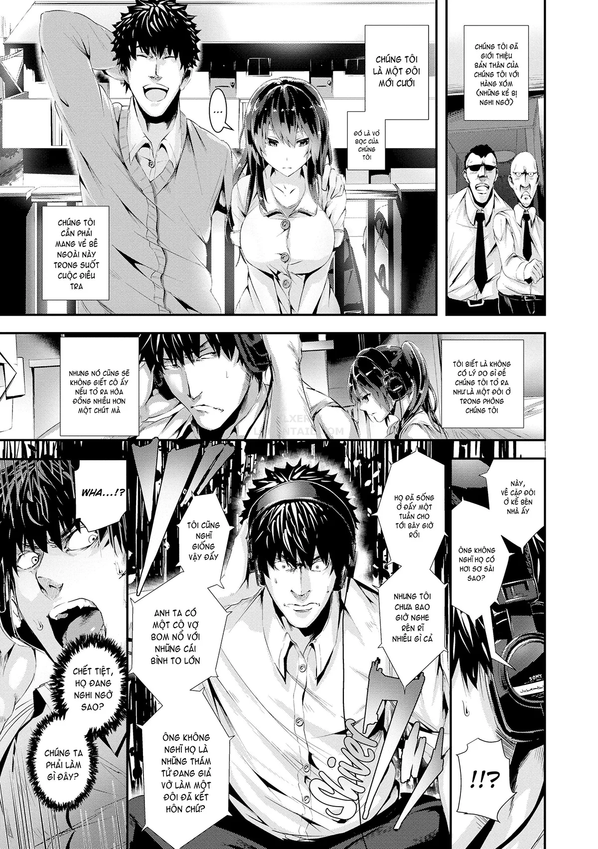 HentaiVN.net - Ảnh 4 - Wild at School [Defrightful School Mystery; Married Woman Midnight; Village of Eight Hakama; The Da Weenci Code; Chick Wrecked; Stone-Faced Detective All-Knight Scoop; Wack Job Valentine; Wack Job Sudden Death; Star Sex; Interviews And Entrance Exams] - Chap 6 - Stone-Faced Detective All-Knight Scoop