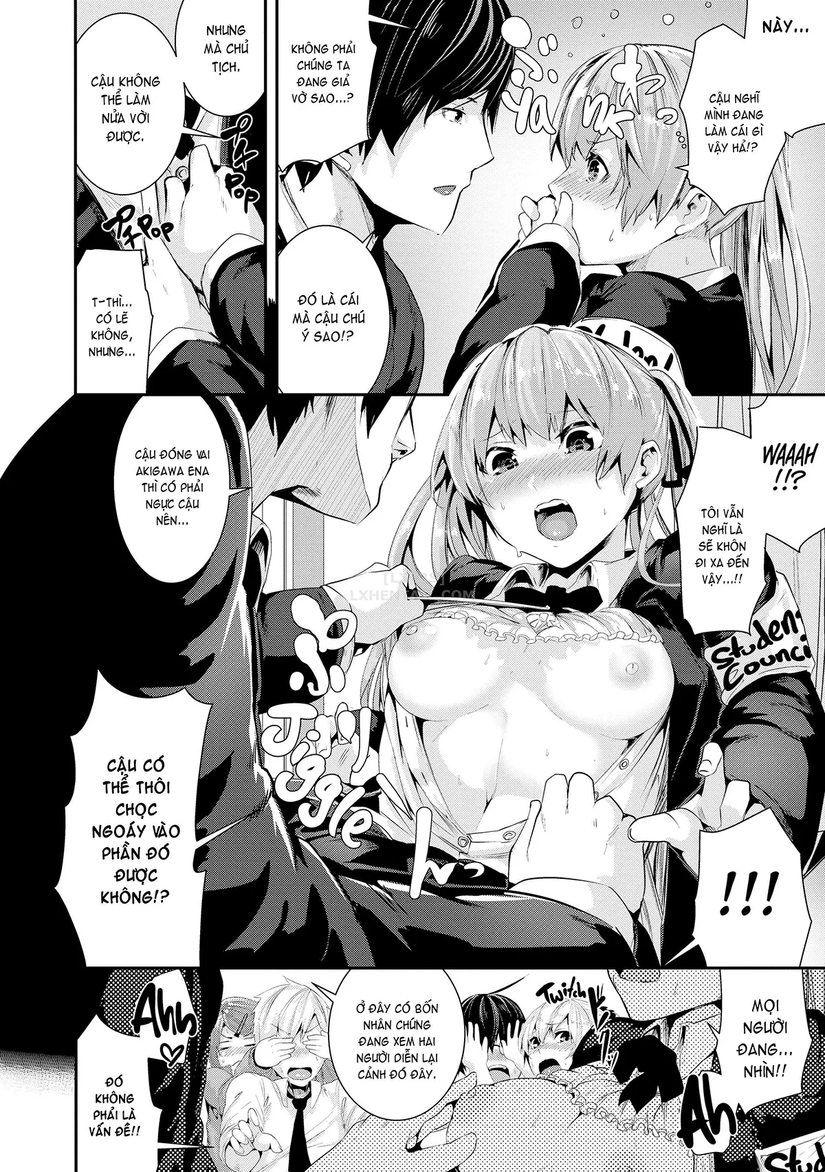 HentaiVN.net - Ảnh 4 - Wild at School [Defrightful School Mystery; Married Woman Midnight; Village of Eight Hakama; The Da Weenci Code; Chick Wrecked; Stone-Faced Detective All-Knight Scoop; Wack Job Valentine; Wack Job Sudden Death; Star Sex; Interviews And Entrance Exams] - Chap 12 - Wack Job Nemesis