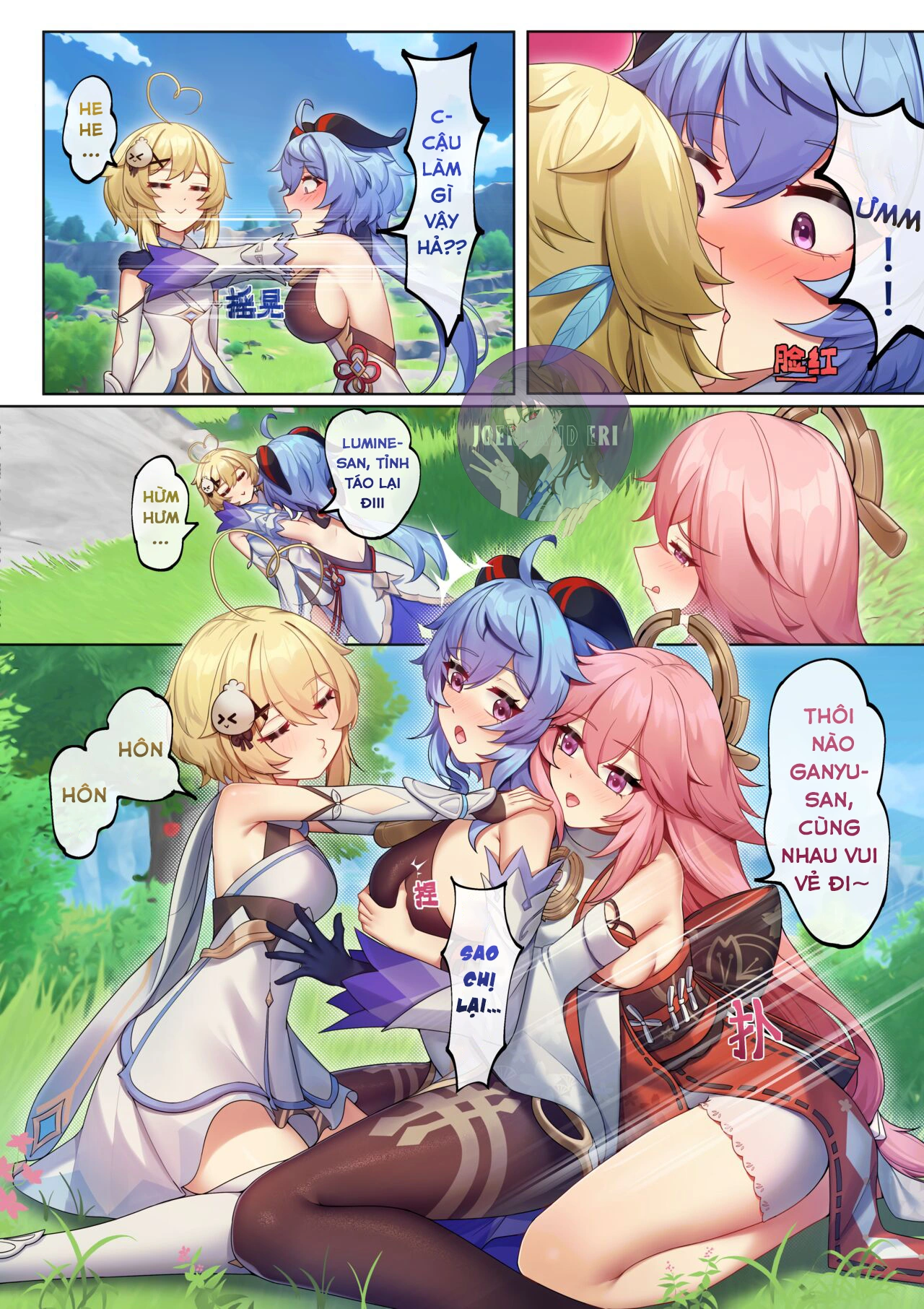 HentaiVN.net - Ảnh 10 - Teyvat ni Teni Shitara, Chimyaku Ijou de Minna Les ni Nacchatta - Oneshot